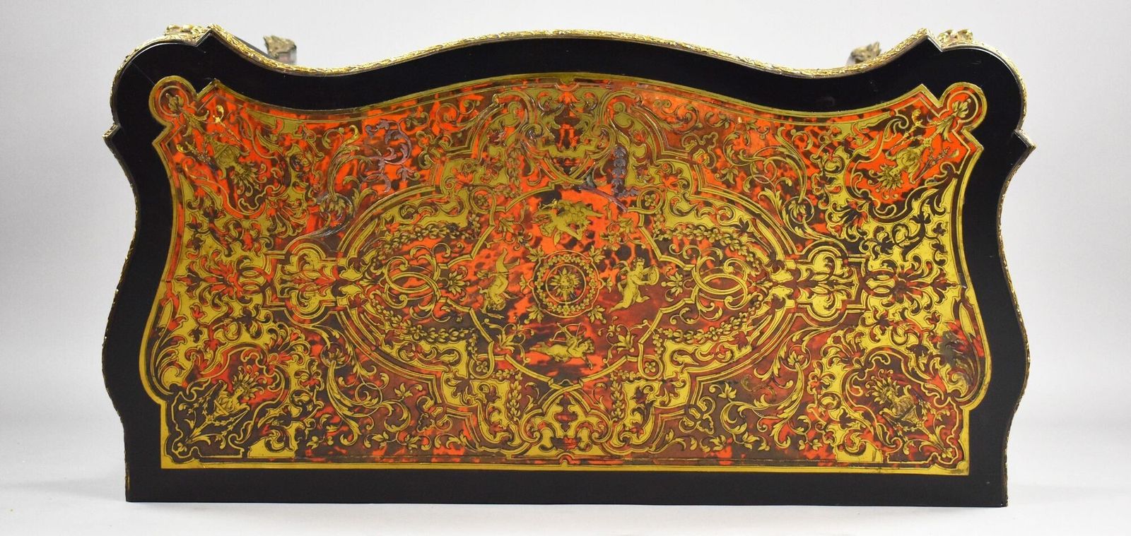 Louis XV Style Boulle Marquetry Card Table By Edwards & Roberts photo vintage