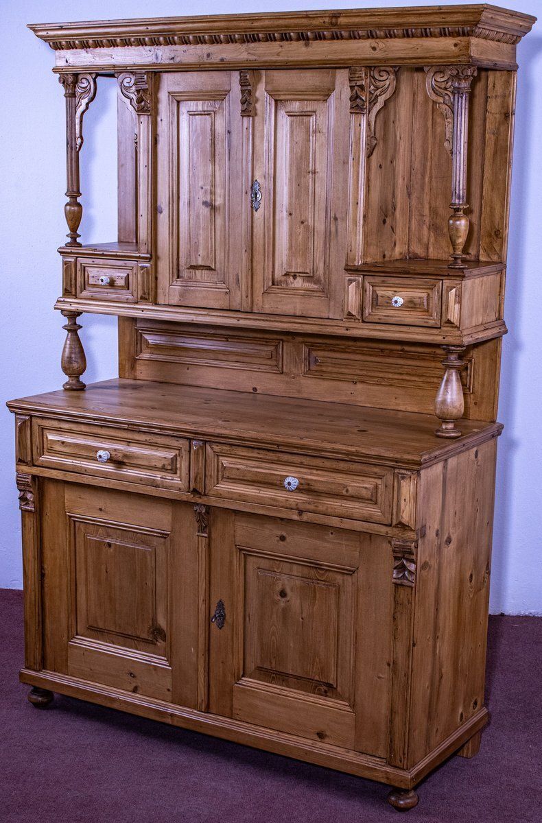 Antique Pine Kitchen Dresser/Buffet, 1910