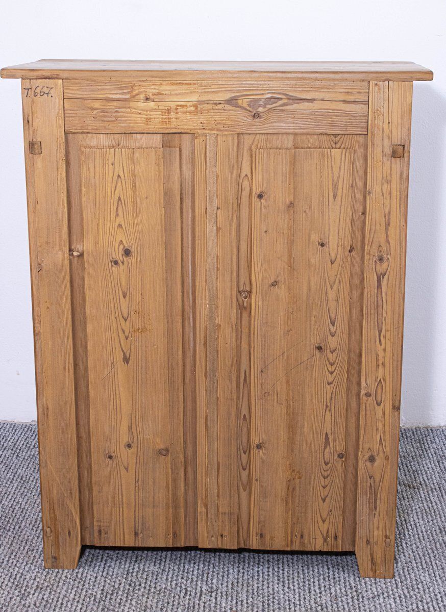photo furniture Antique Waxed Stripped Pine Cabinet, Late 19th Century
