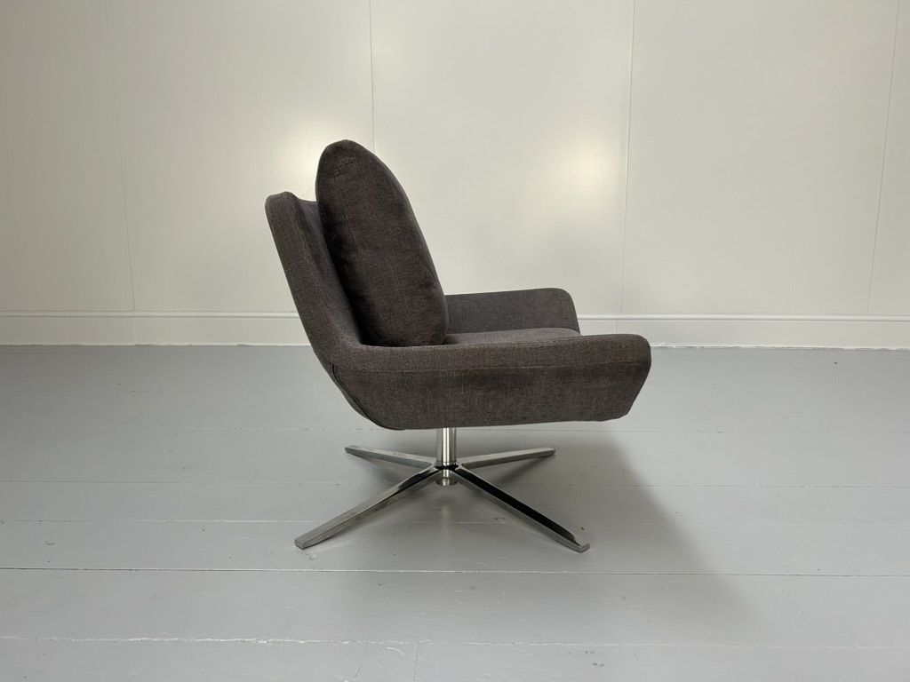 B&B Italia “Metropolitan Me84” Armchair – In Mid Grey Fabric photo for sale