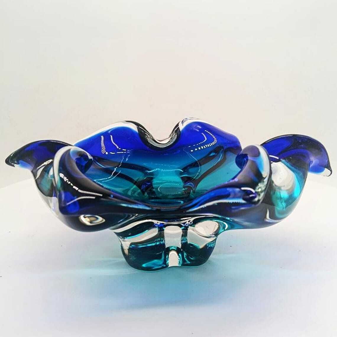 1960s Big Ashtray Or Catch All In Murano Glass. Made In Italy. photo furniture