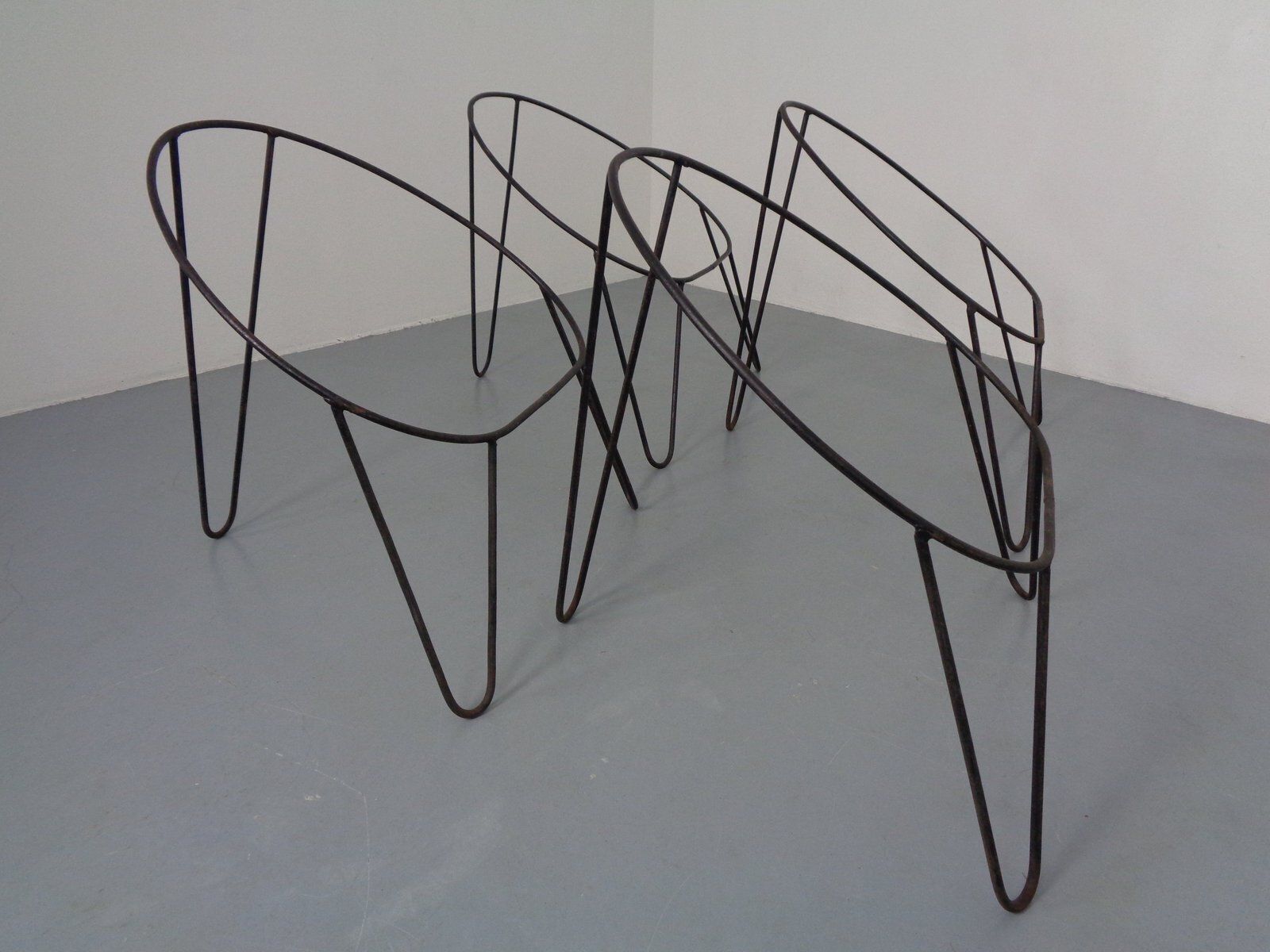 photo vinterior Mid Century German Bamboo Chairs, 1950s, Set Of 4