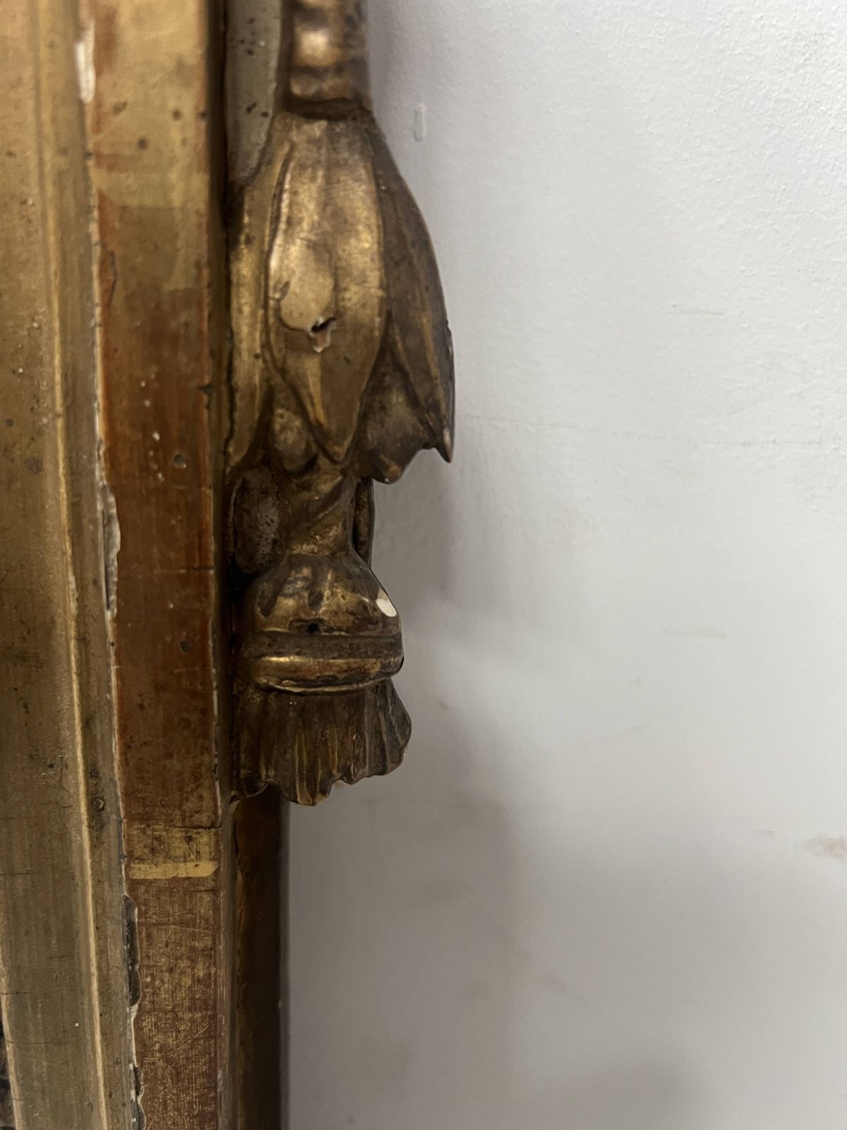 photo for sale Louis XV Mirror In Carved And Gilded Wood, 18th Century