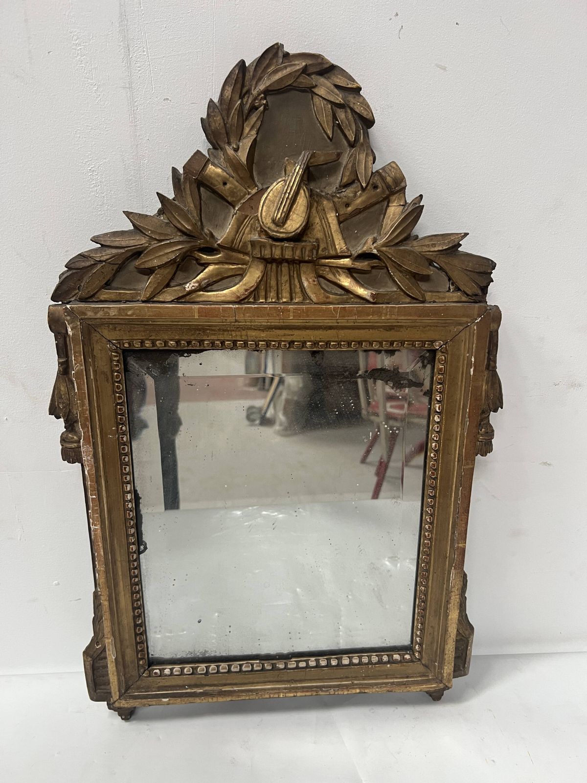 photo vinterior Louis XV Mirror In Carved And Gilded Wood, 18th Century