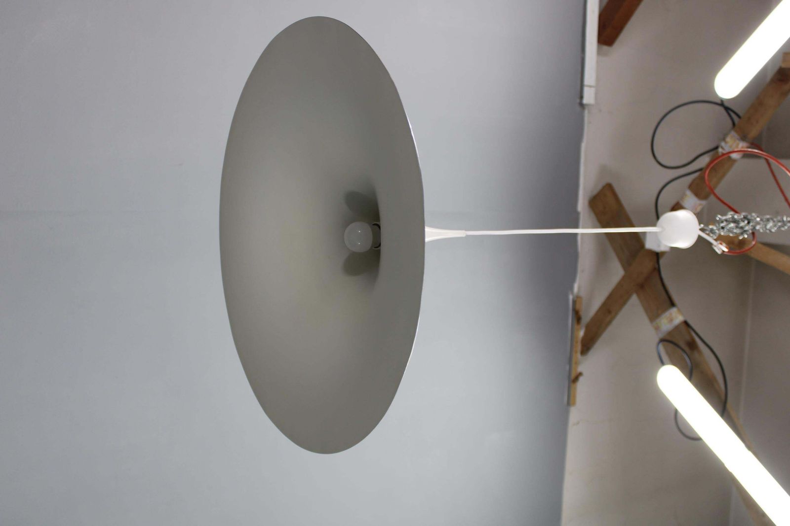1970s Bonderup And Thorup Semi Pendant Lamp For Fog And Morup, Denmark photo for sale