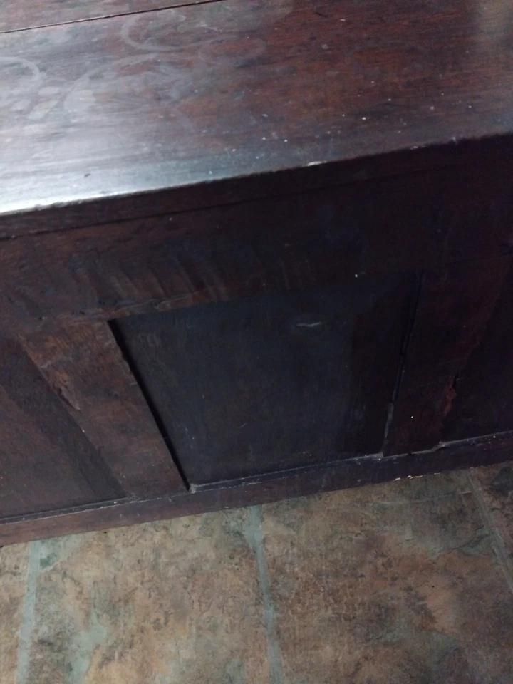 340.0 Victorian Oak Coffer / Blanket Box photo