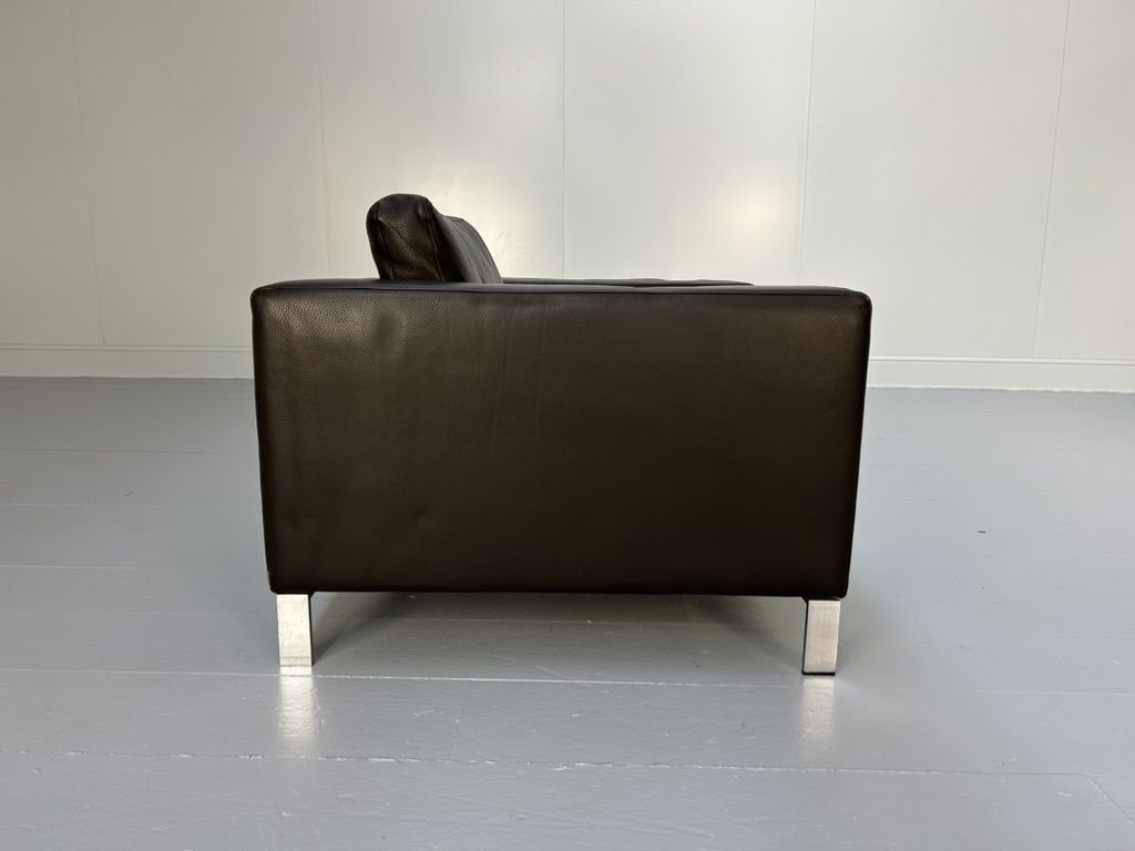 Pair Of Walter Knoll “Foster 503.10” Armchairs – In Dark Brown Leather photo buy