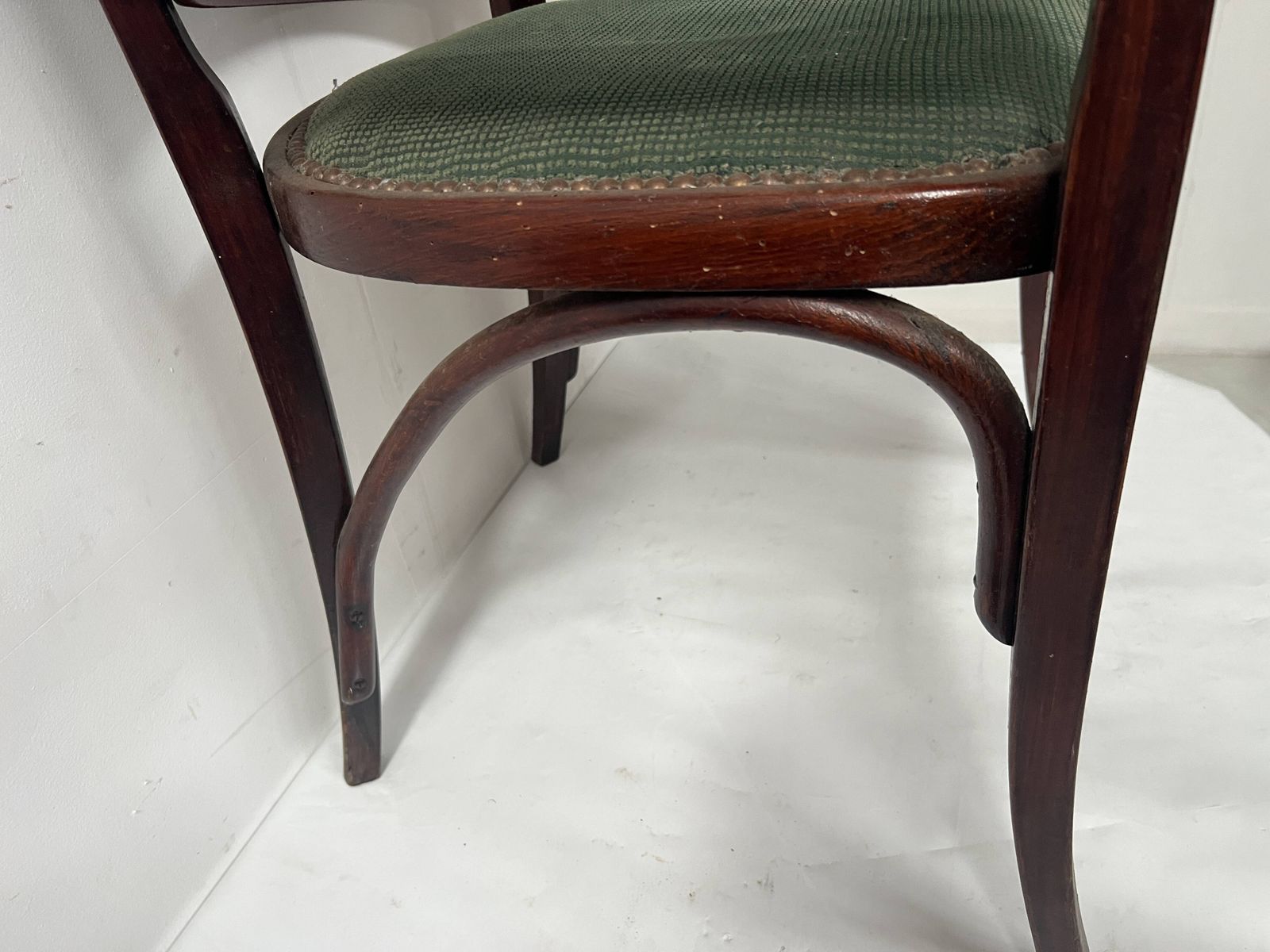 Art Deco Armchair In Courbet Wood "Maison Thonet" 20th Century photo vintage