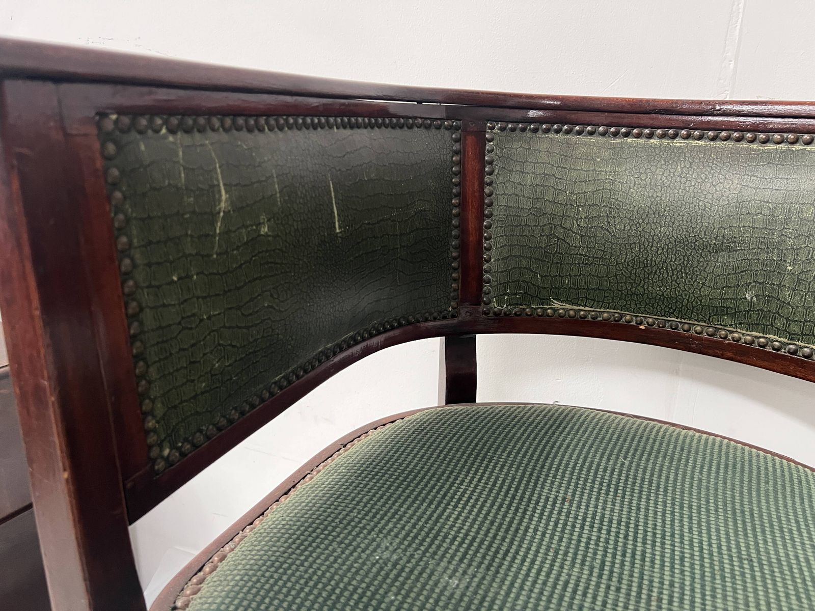 430.95 Art Deco Armchair In Courbet Wood "Maison Thonet" 20th Century photo