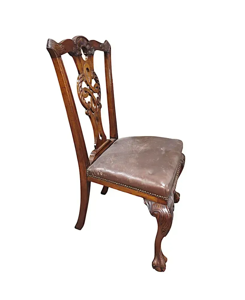 photo for sale A Very Rare 19th Century Irish Harlequin Set Of Twenty Four Dining Chairs Attributed To 'Butlers' Of Dublin