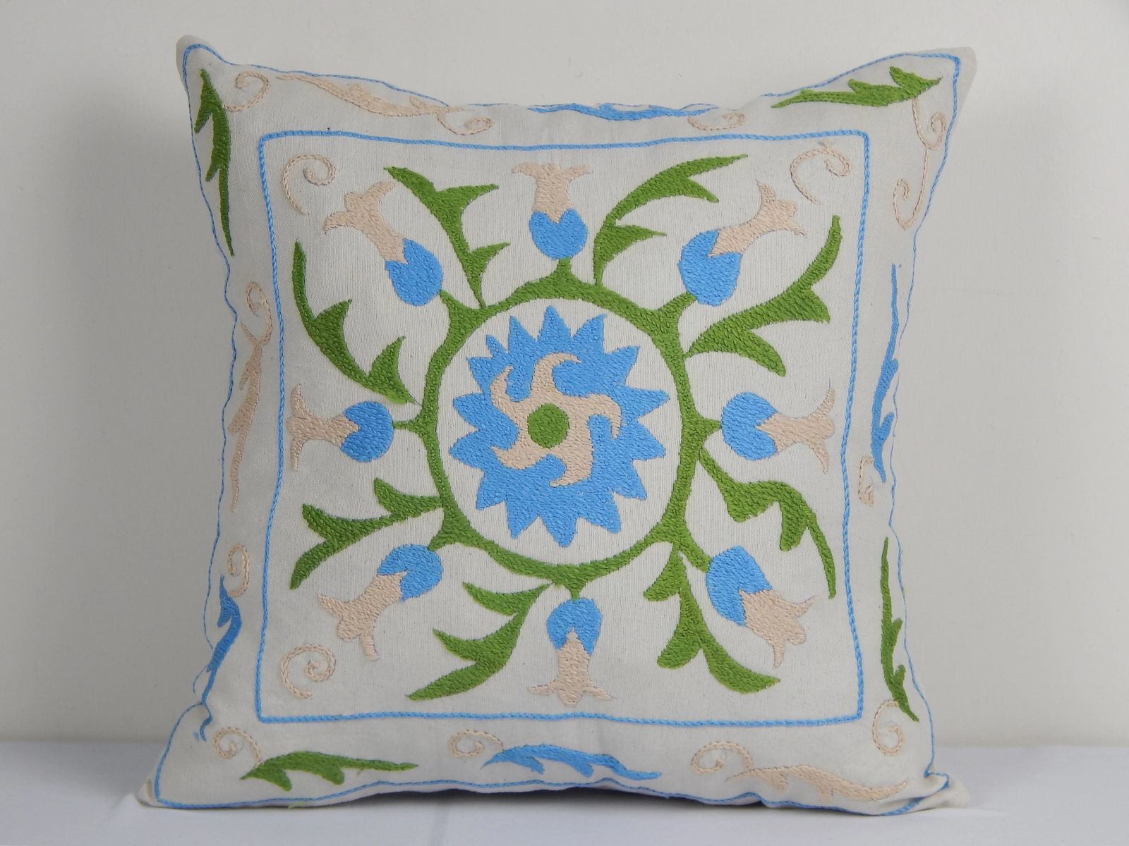 Suzani Pillow Cases Fashioned From A Vintage Suzani, Ethnic Suzani Pillow Cover, Tribal Home Decor