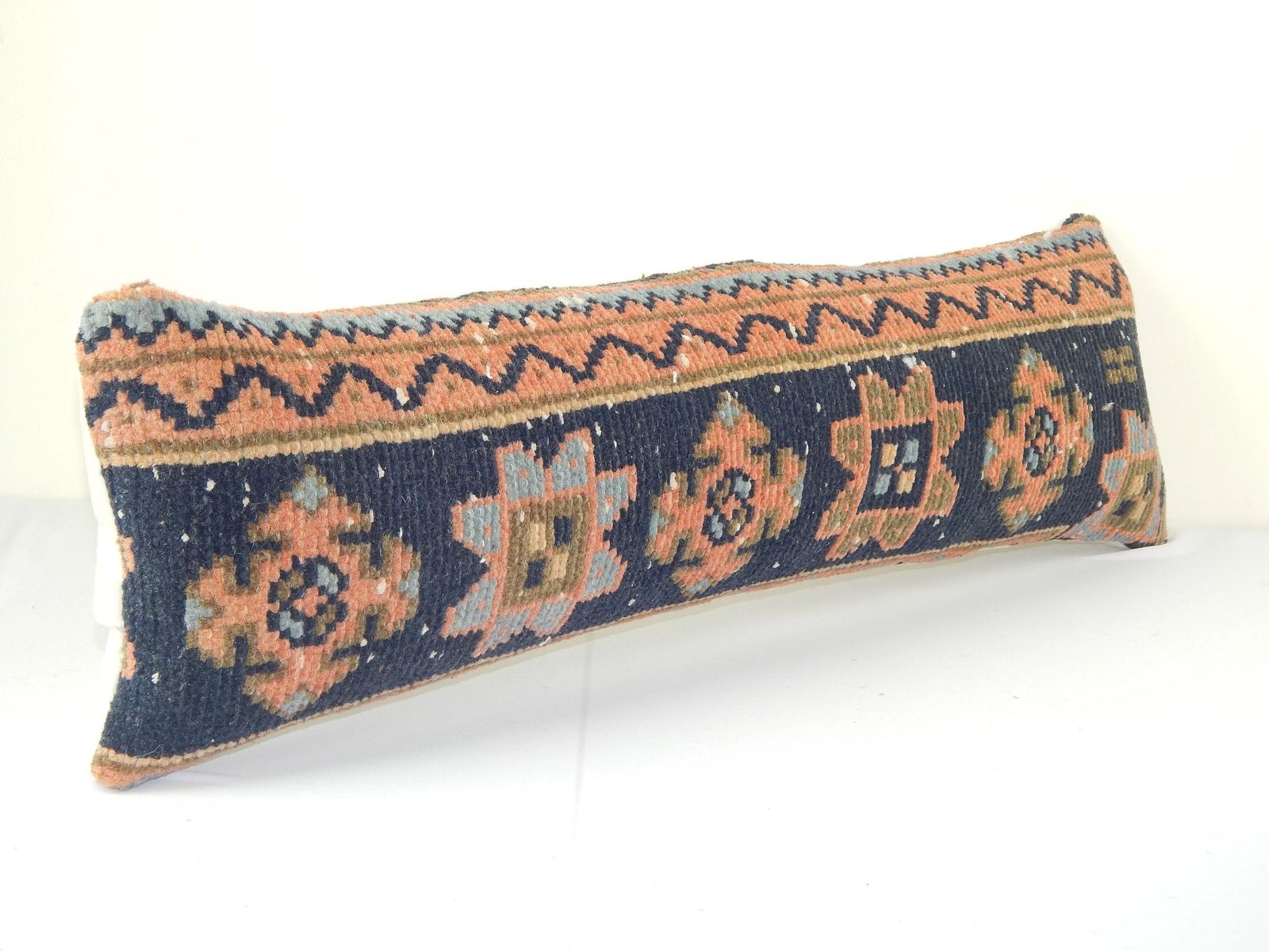 Vintage Traditional Carpet Pillow, Curated Neutral Vintage Pillows, Muted Bedding Rug Pillow, photo Textiles
