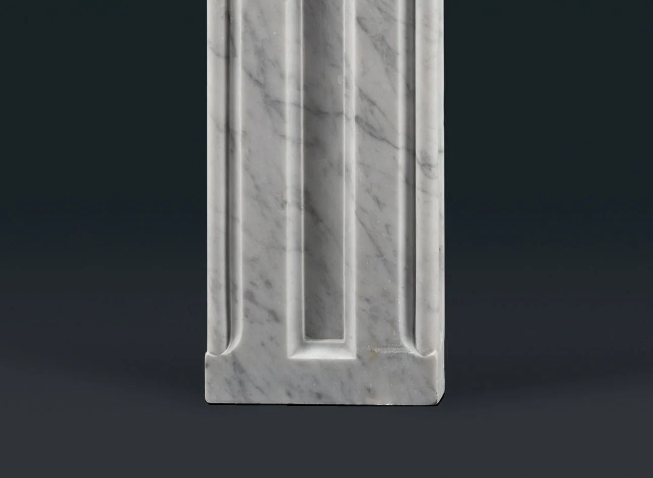 Antique Nineteenth Century Carrara Marble Fireplace Surround photo furniture