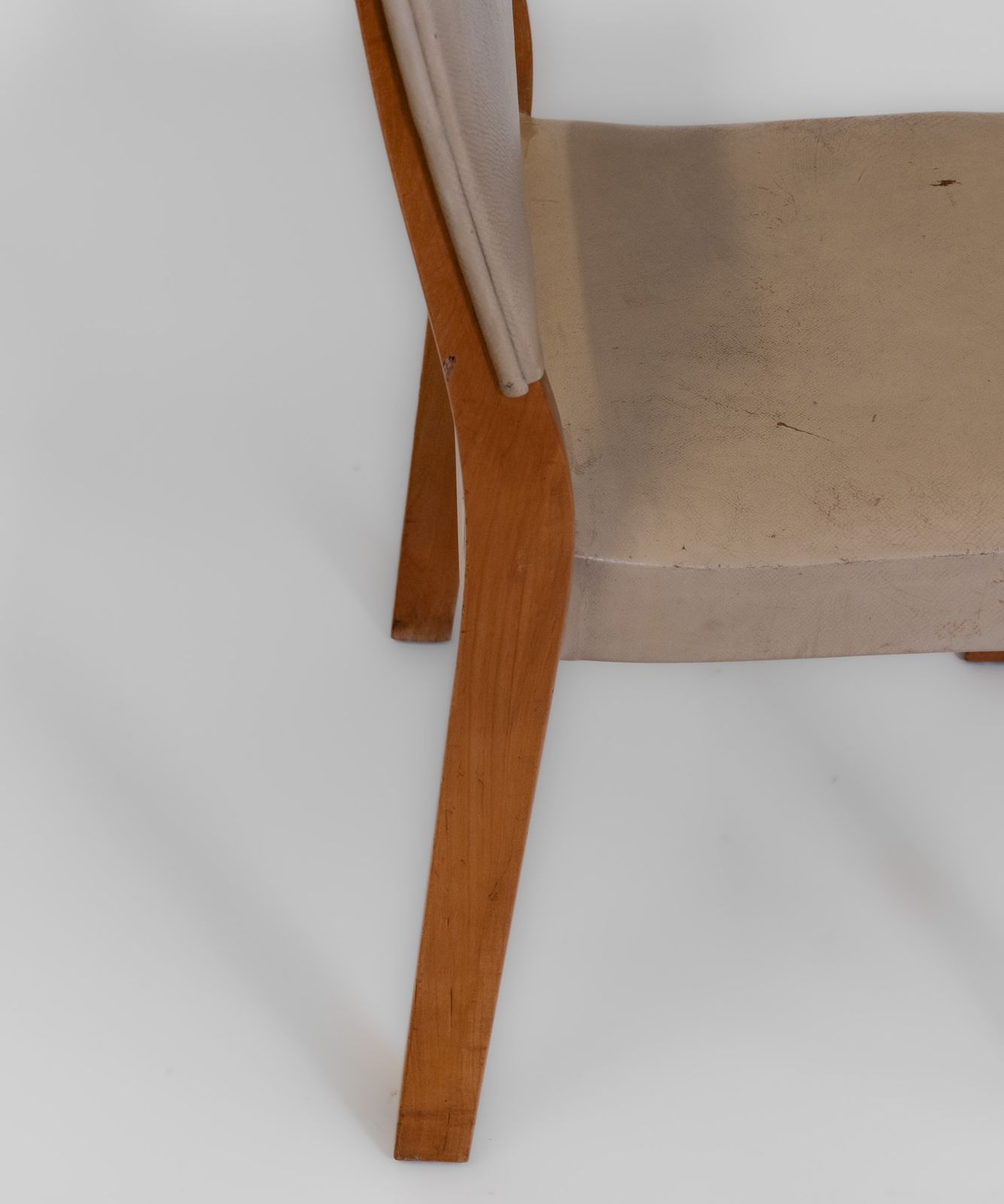 photo buy Alvar Aalto Birch & Leather Chair 611