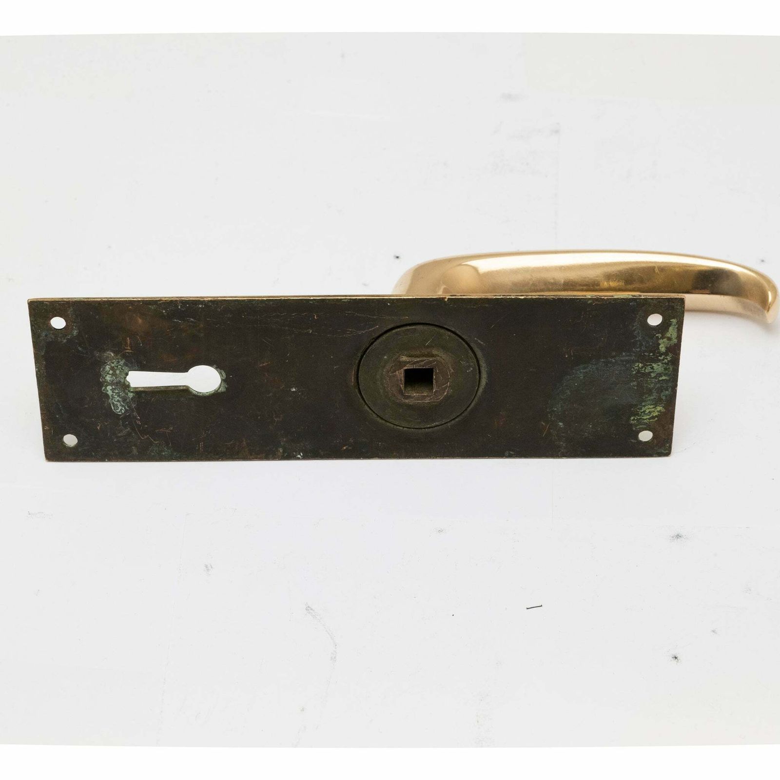 Reclaimed Polished Brass Lever Door Handles (45 Pairs Available) photo Home Fixtures
