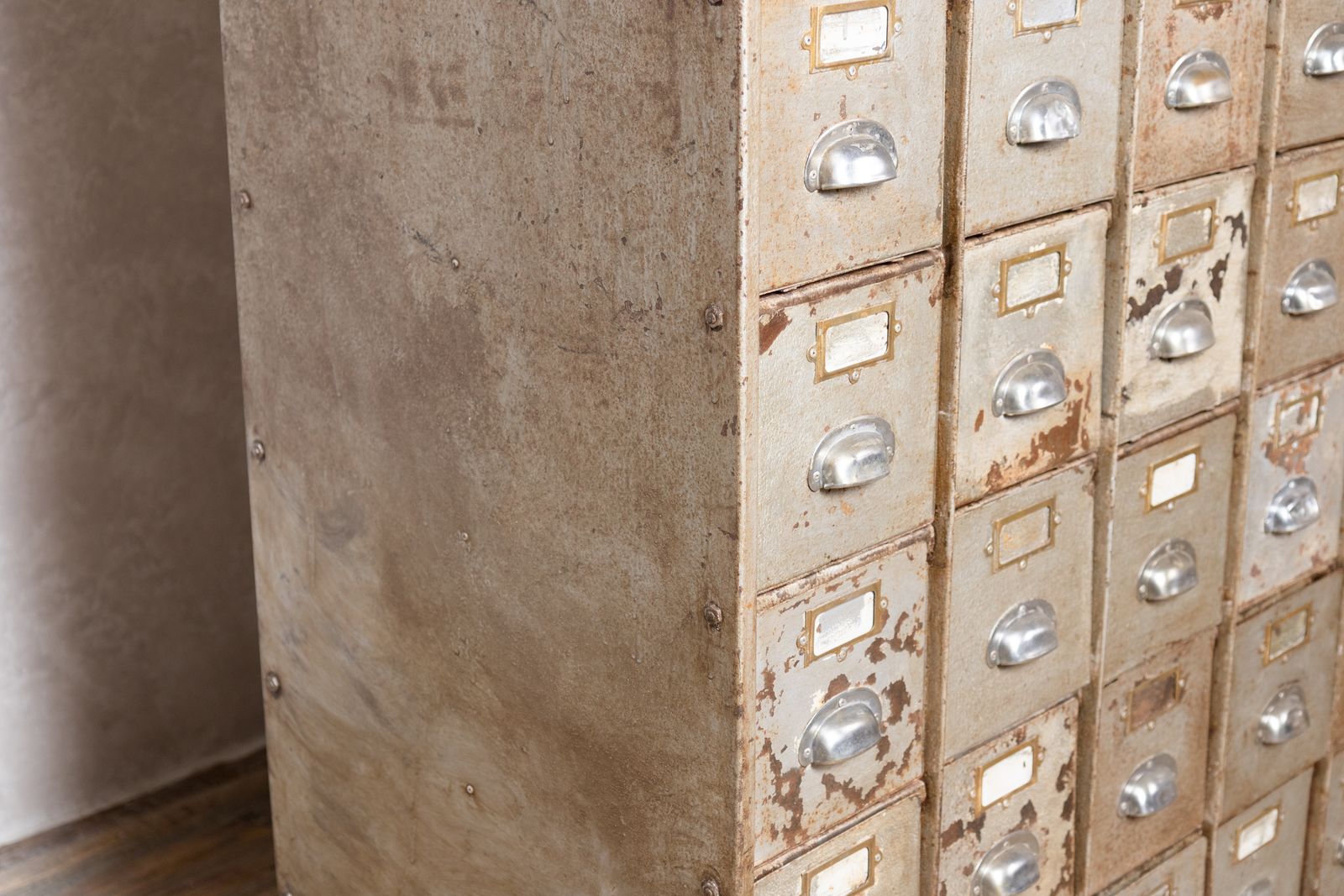 1950’s Industrial Bank Of Metal Drawers photo buy