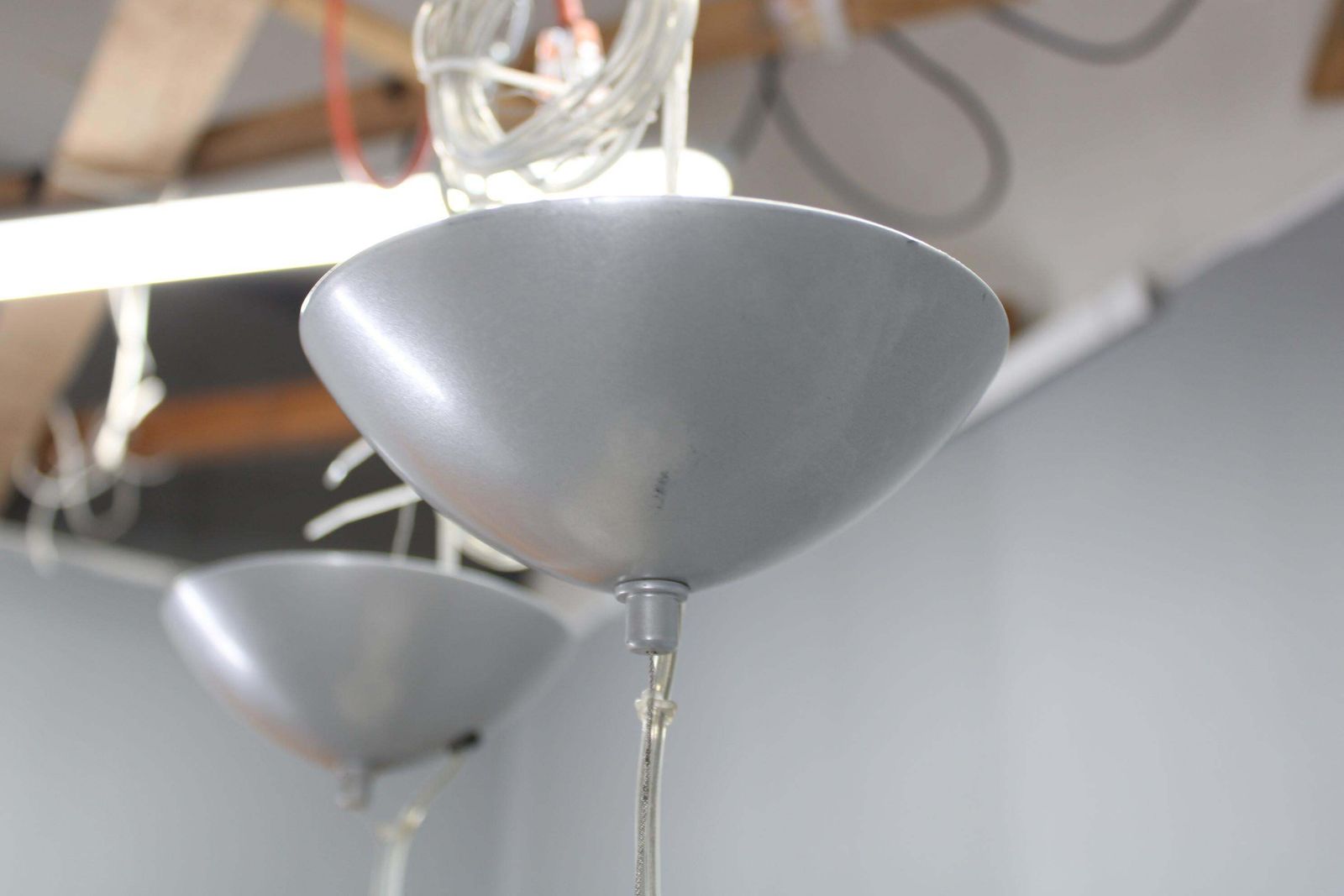 1980s Pair Of Aureliano Toso Glass Pendant Lights, Italy photo vintage