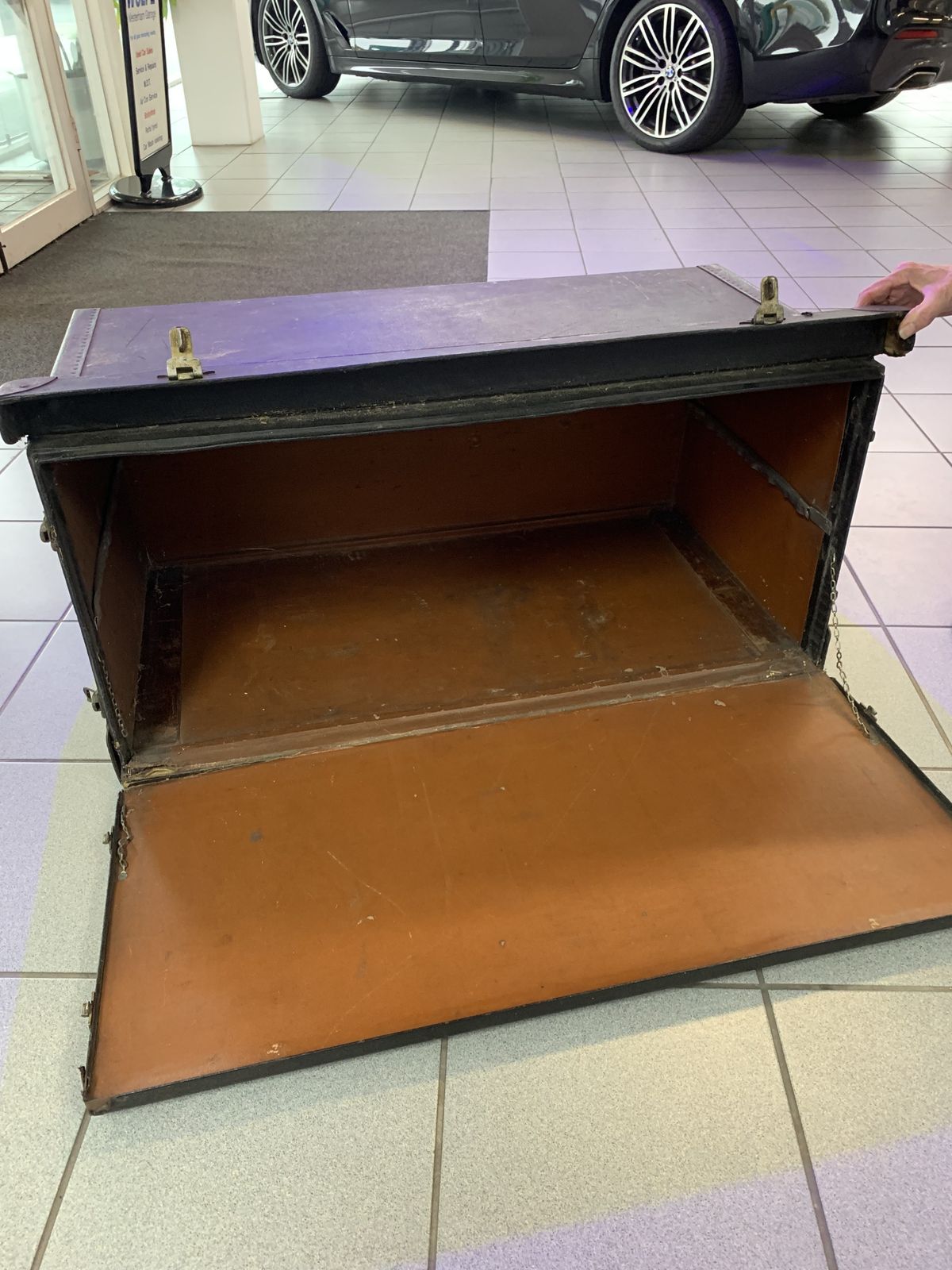 Old Car Travel Trunk