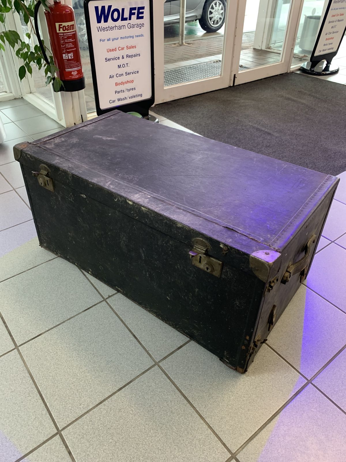 Old Car Travel Trunk photo vintage