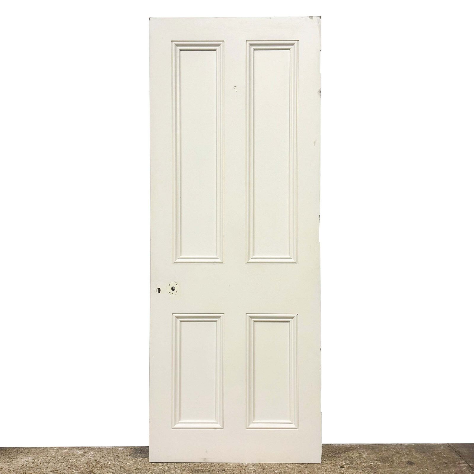 Reclaimed White Tulip Wood 4 Panel Door   197.5cm X 76cm
