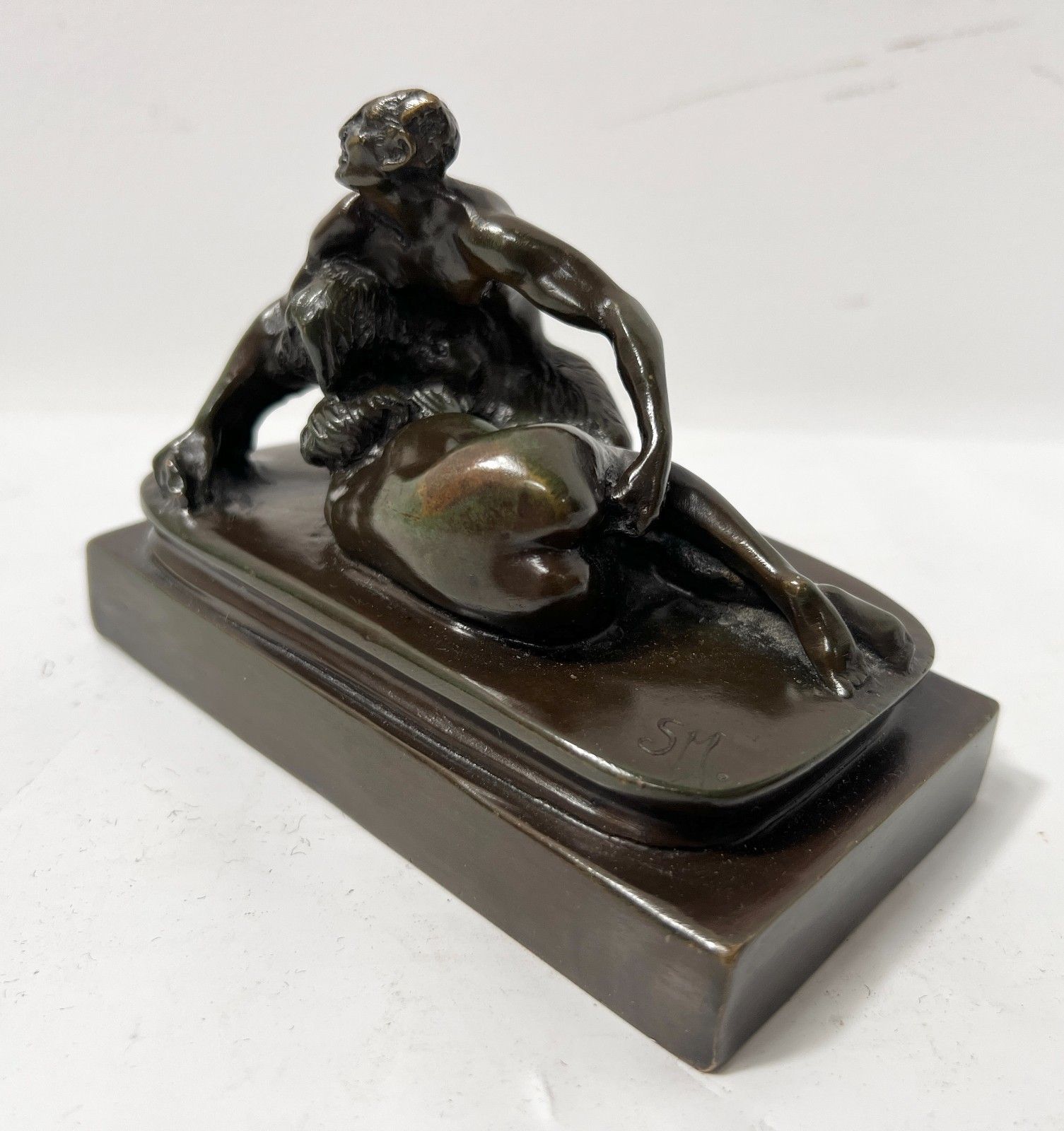 Erotic Bronze With Brown Patina "S.M" 19th Century photo 790.5