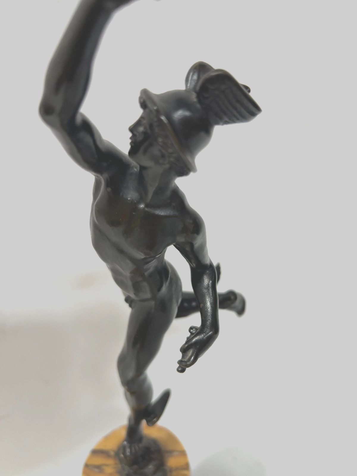 784.13 "Mercury" Bronze Group With Brown Patina By John Of Bologna. 19th Century photo