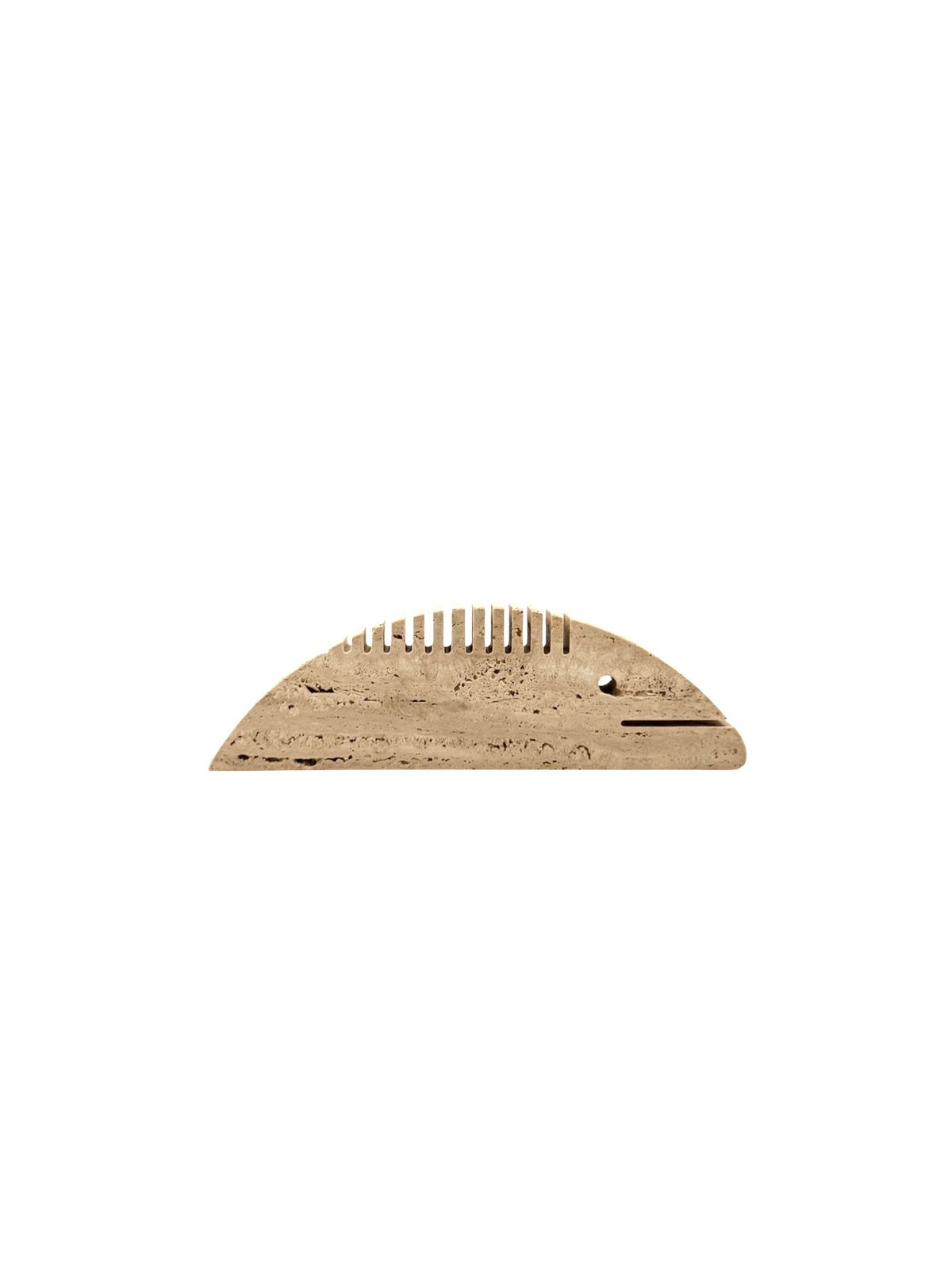 Brutalist Travertine Fish Shaped Desk Organizer/ Figure, Enzo Mari F.Lli Mannelli, Italy, 1970s photo vintage