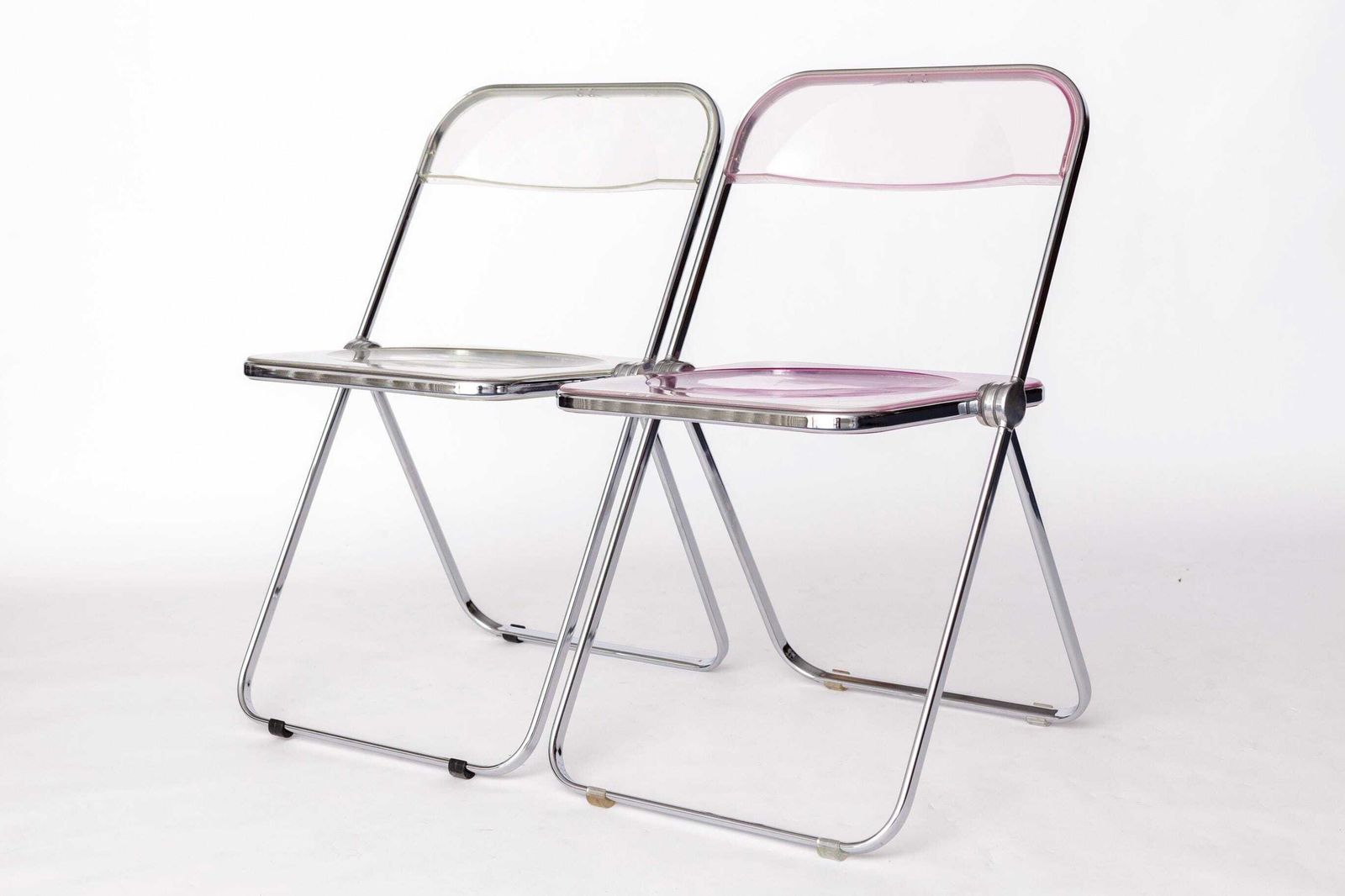 Pair Of Vintage Castelli Plia Folding Chairs, 1970s Italy, Original Design photo furniture
