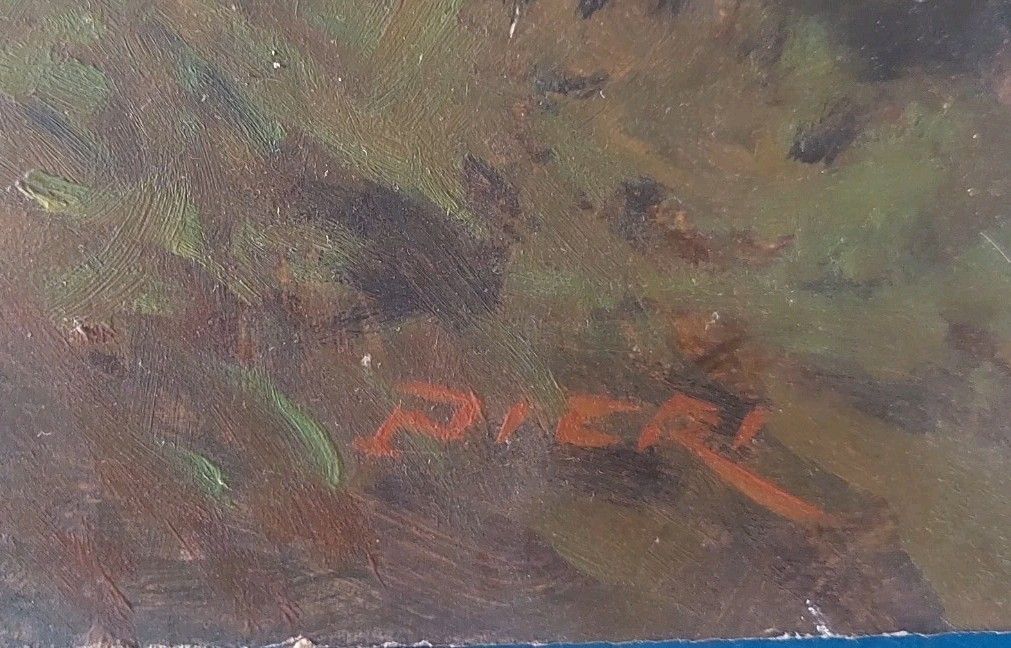 Oil Painting Francesco Maria Pieri, Labronico 60s/70s photo 167.0