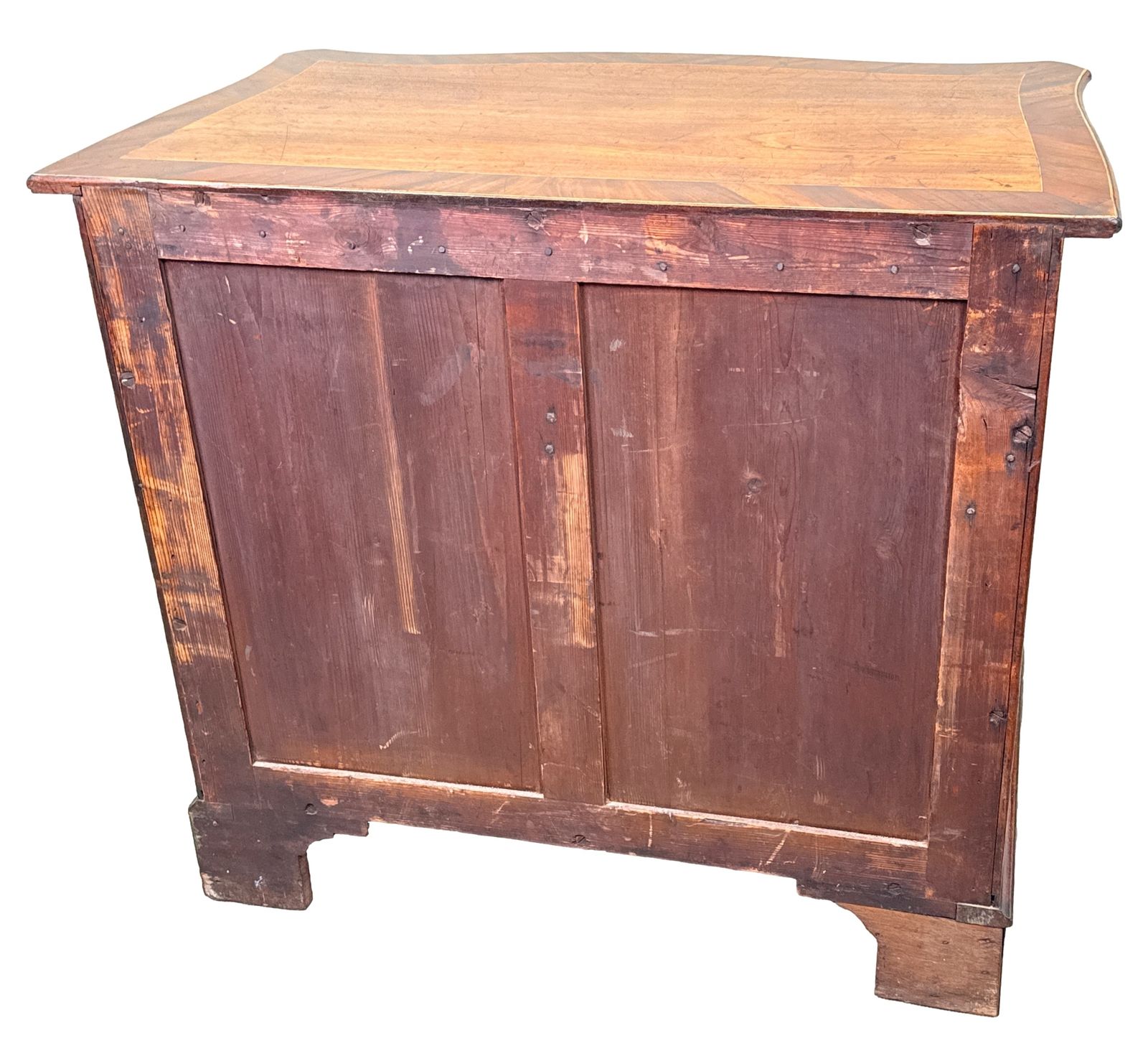 Furniture George III Period Mahogany Serpentine Chest Of Drawers (England, Circa 1770) photo