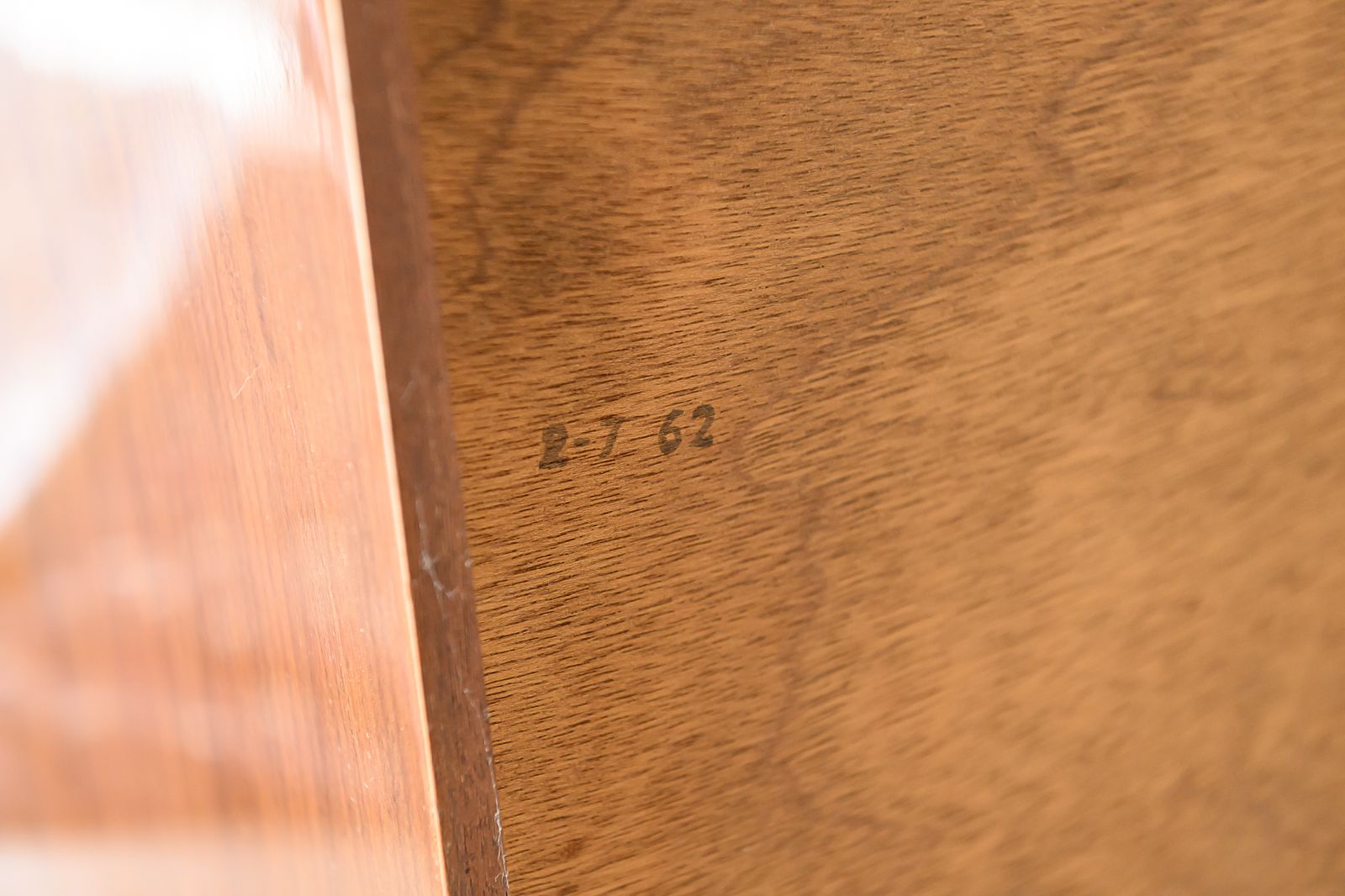 Meredew Walnut Veneer Tallboy Chest Of Drawers photo vinterior