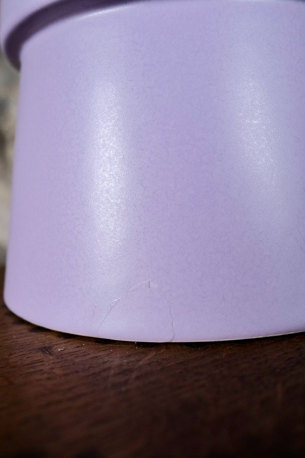 photo furniture Mauve Ceramic Lamp By Faïencerie De Charolles For Roche Bobois