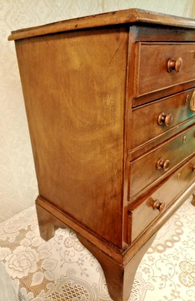 photo for sale Antique Small Mahogany Chest Of Drawers