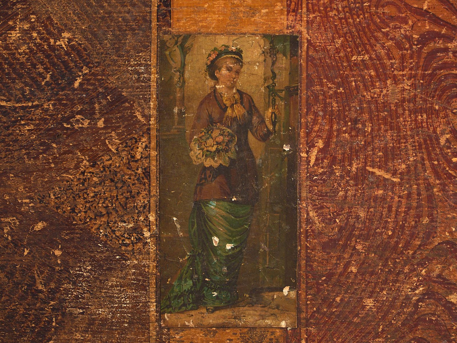 photo for sale Antique Folk Art Bridal Trunk (C.1820) #103