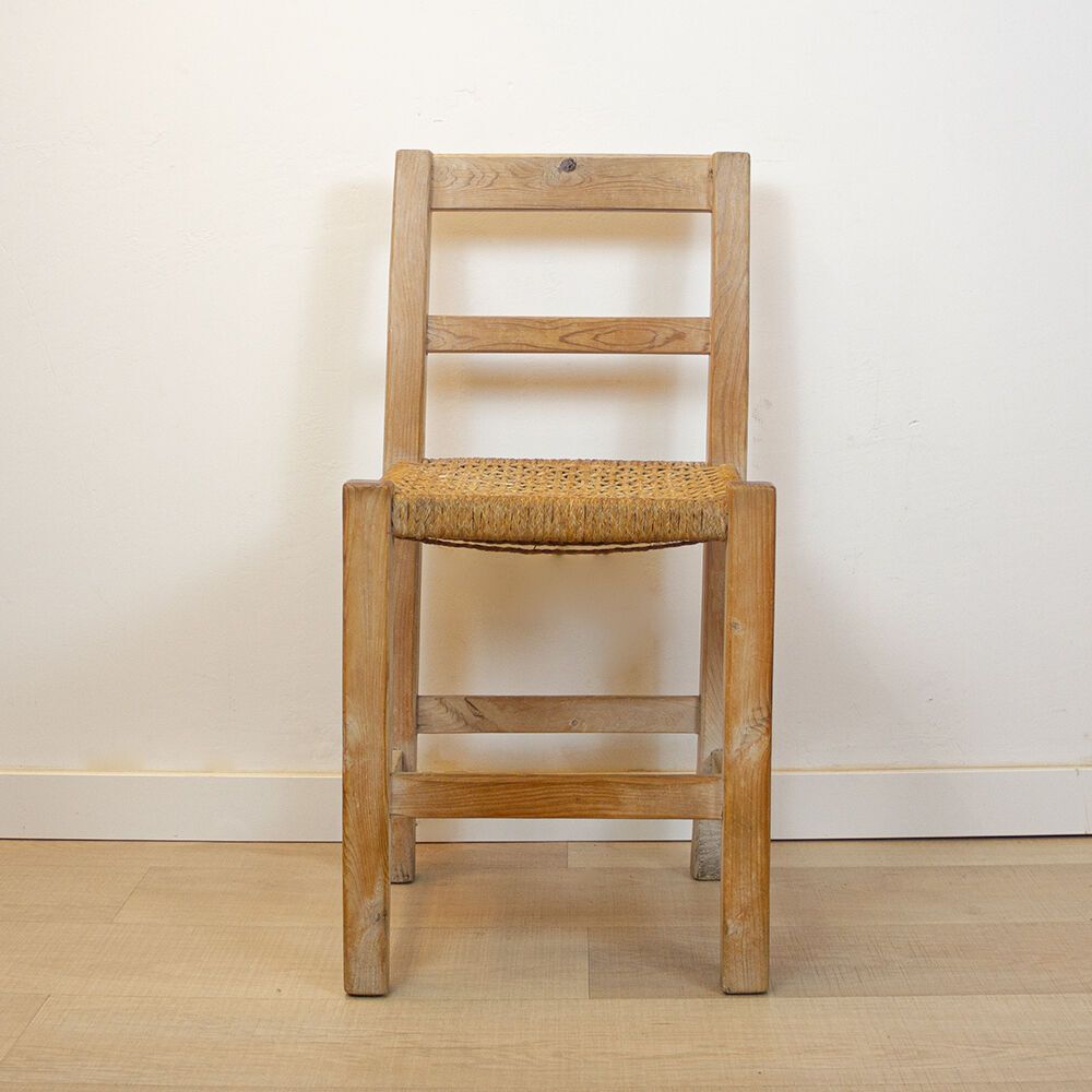 Woven Seat Ibiza Style Chair, Spain, 1970s photo furniture