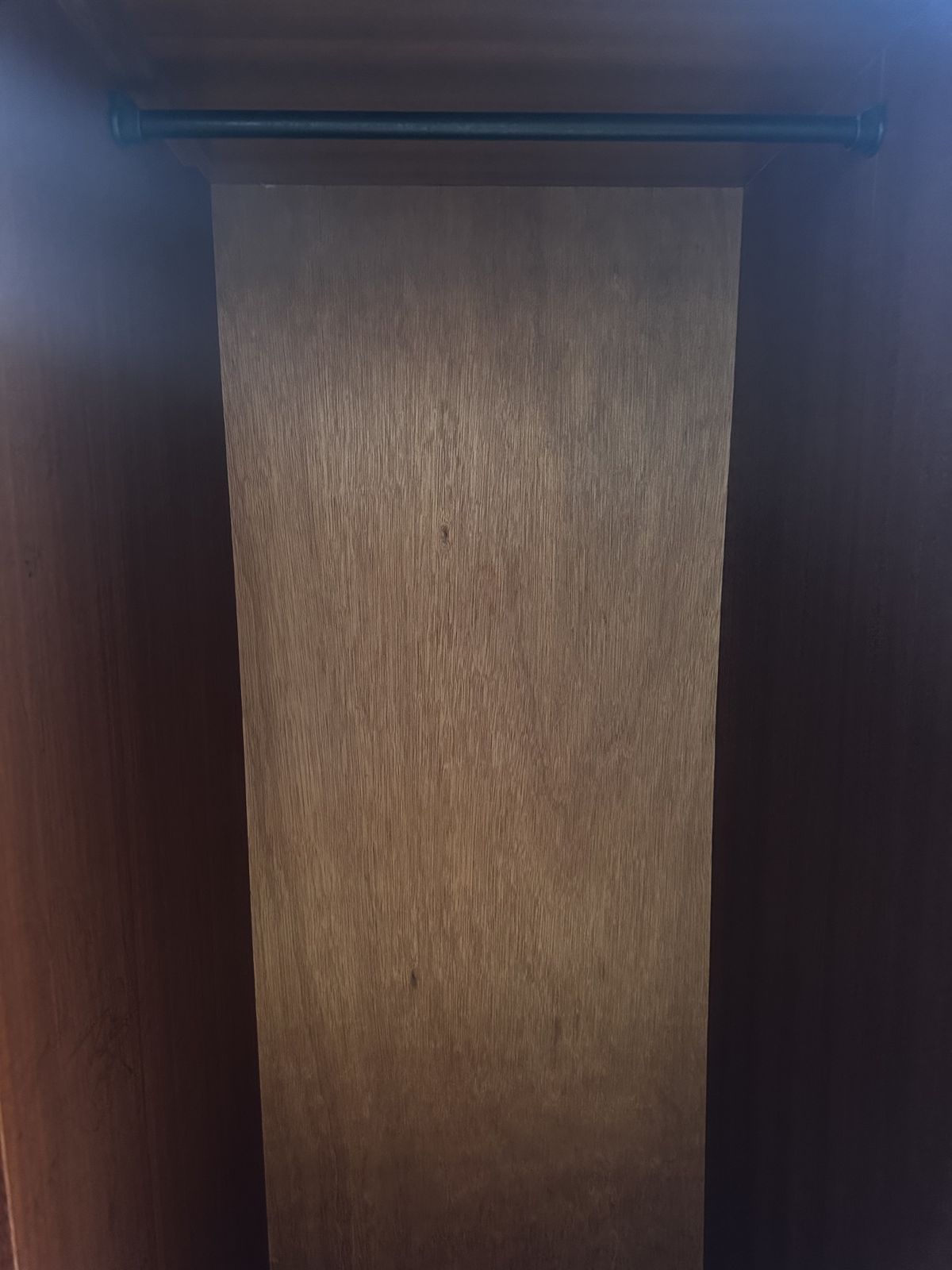 Vintage Mid Century Schreiber Tallboy Wardrobe With Drawers Teak Effect photo for sale