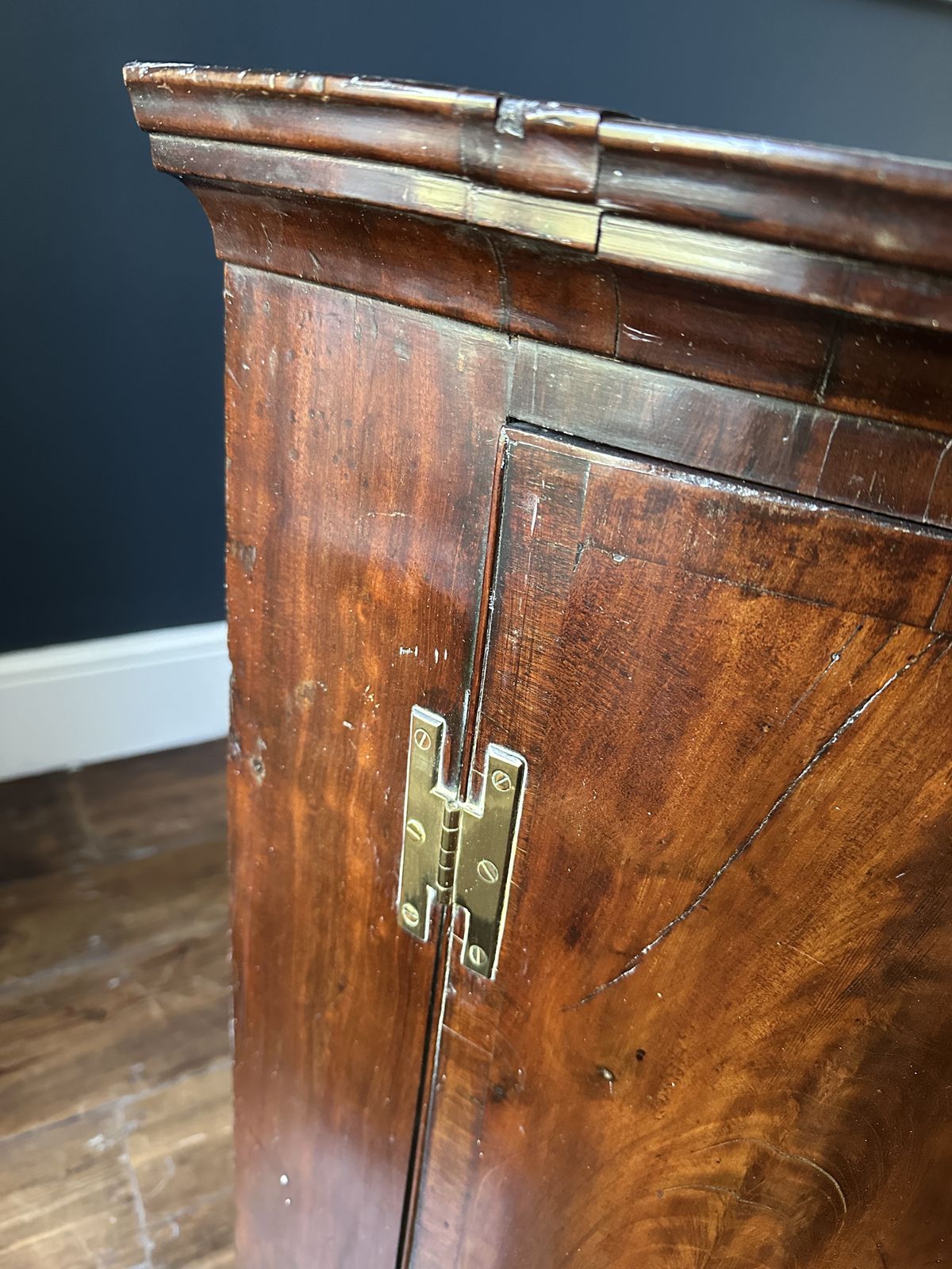 Mahogany Period Tall Georgian Corner Cabinet photo vinterior