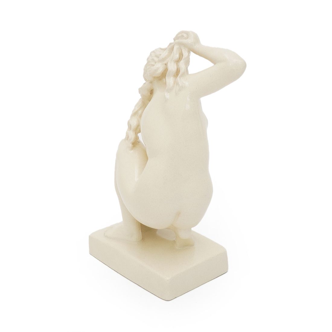 “Venus Of Rhodes” Sculpture In White Enamel Ceramic By Icaro Rodi, 1930s photo vinterior