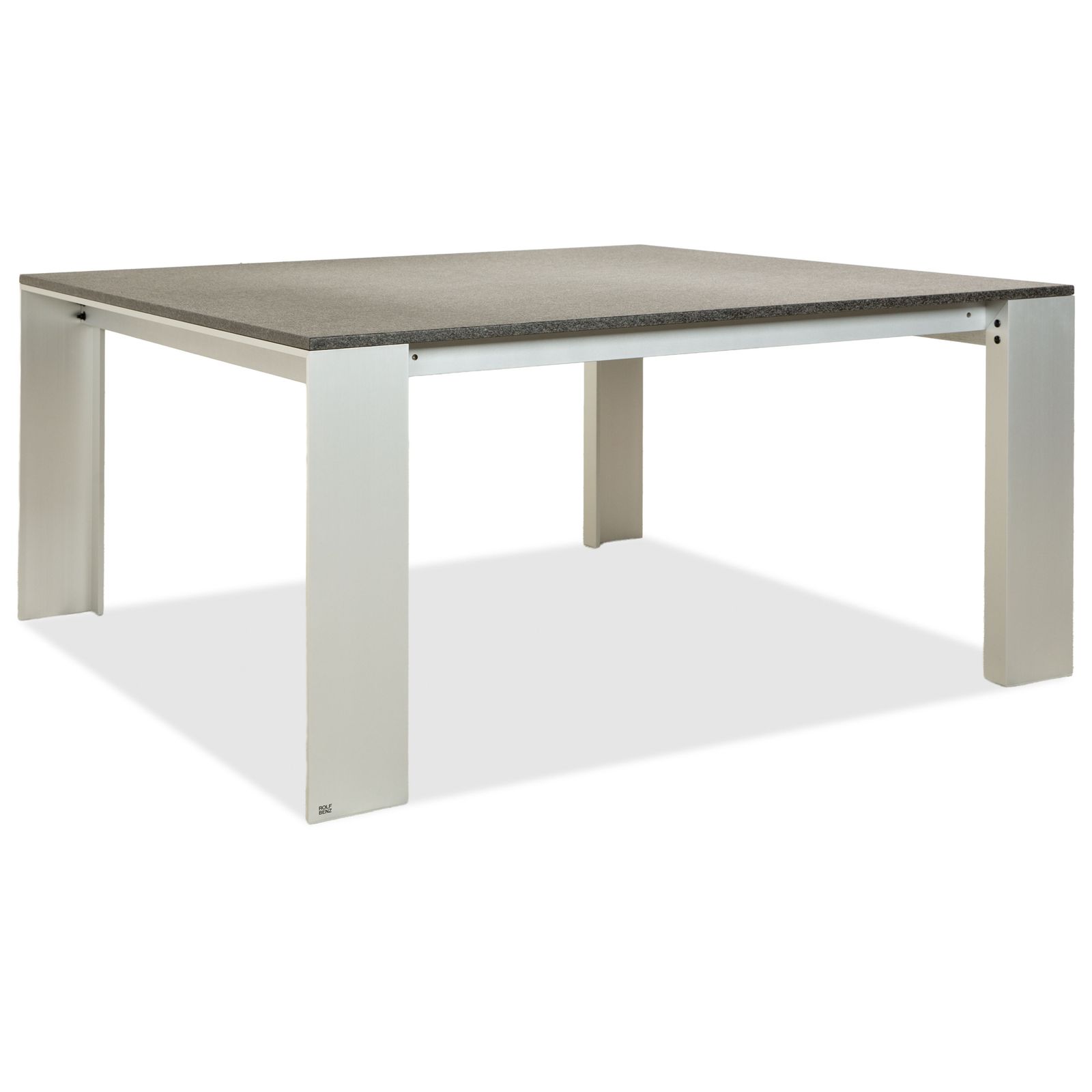 Rolf Benz Metal Dining Table Black Anthracite Granite Metal 150 X 150 X 75 Cm