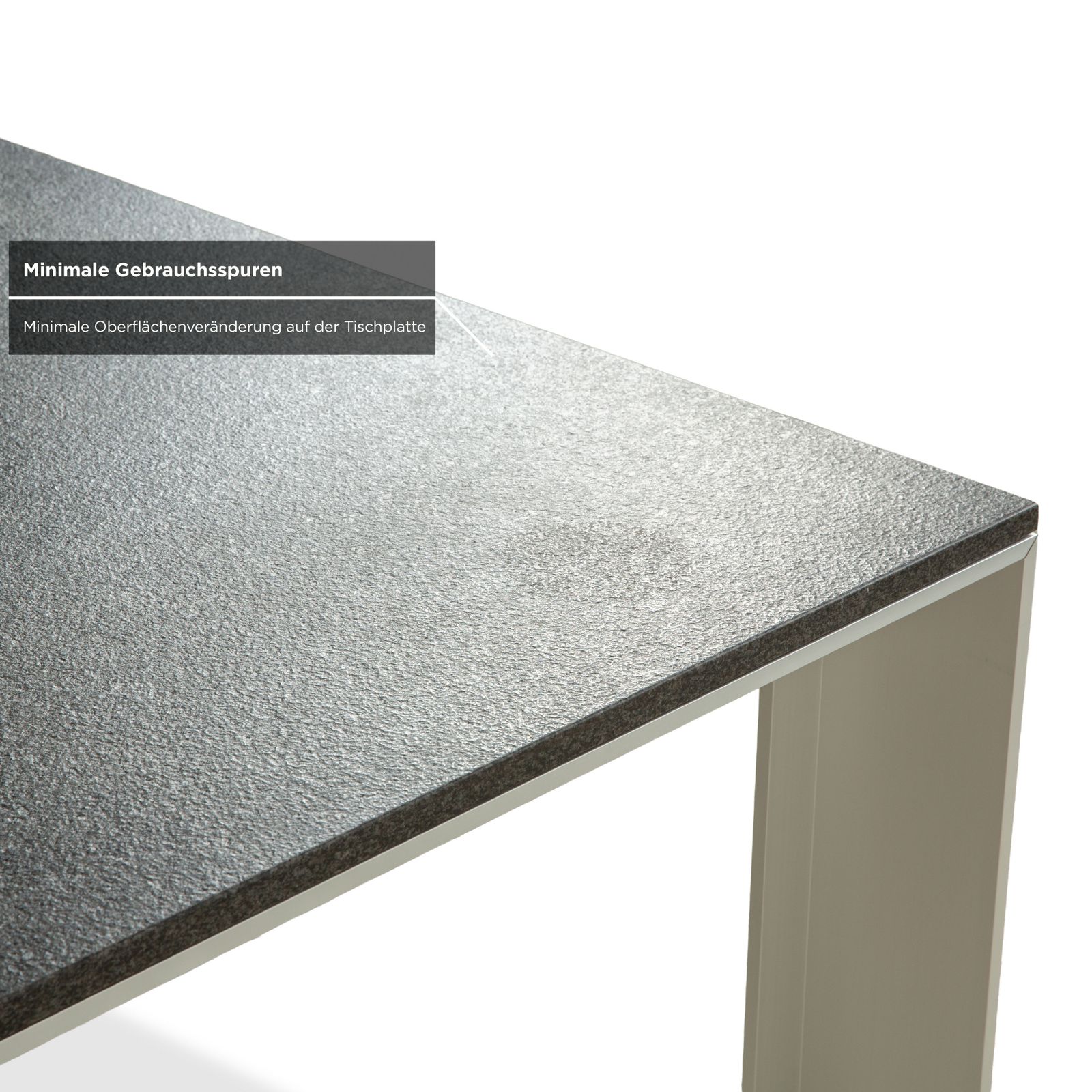 Rolf Benz Metal Dining Table Black Anthracite Granite Metal 150 X 150 X 75 Cm photo vinterior
