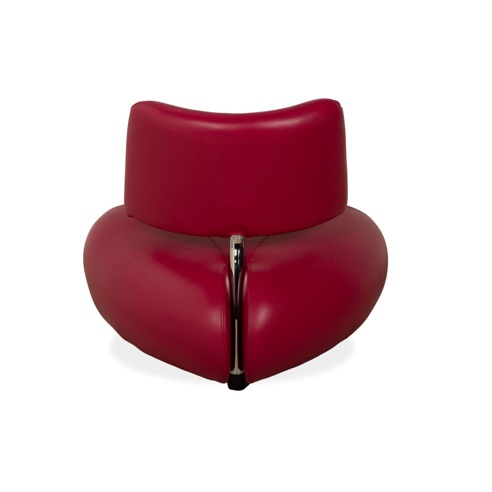 photo for sale Fauteuil Leolux Pallone en cuir, violet rouge, Space Age