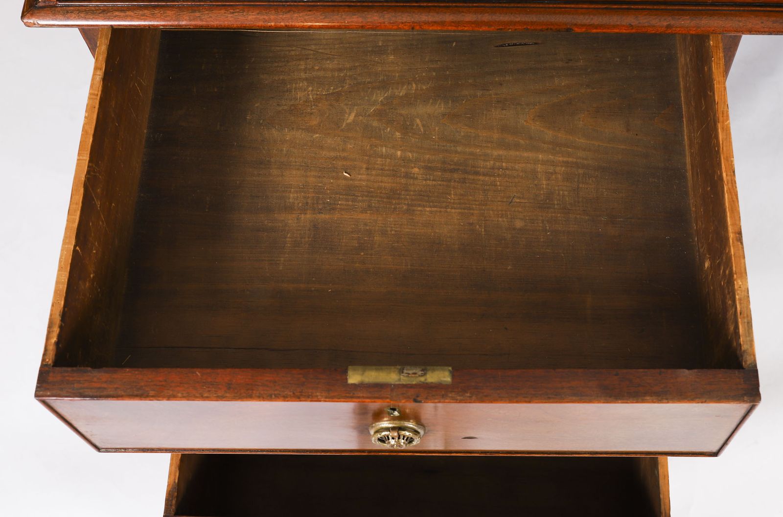 photo vinterior Antique George III Flame Mahogany Partners Pedestal Desk C1790 18th Century