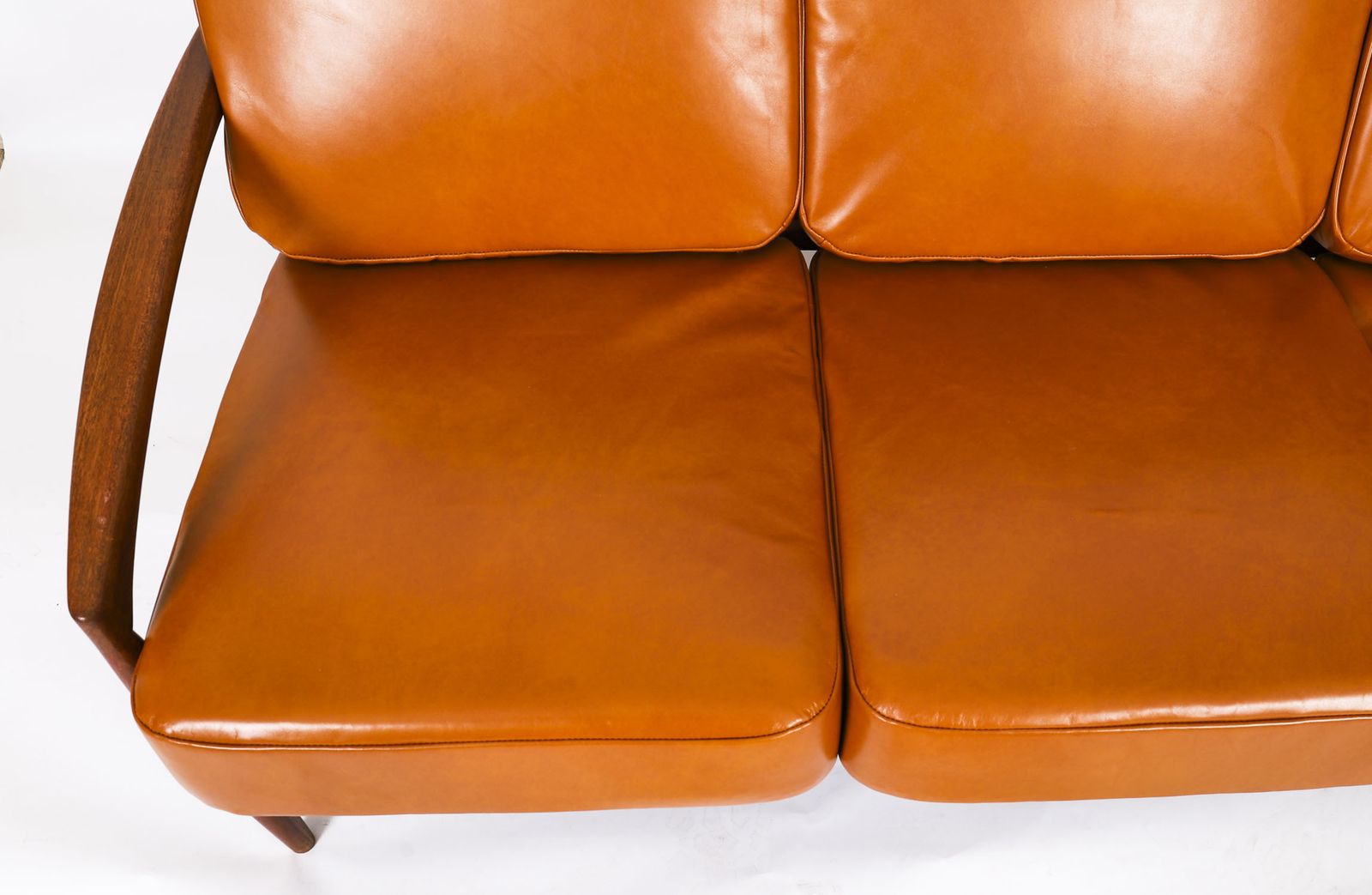Kai Kristiansen "Paper Knife" Teak Tree Sofa For Magnus Olesen Mid Century photo 4500.0