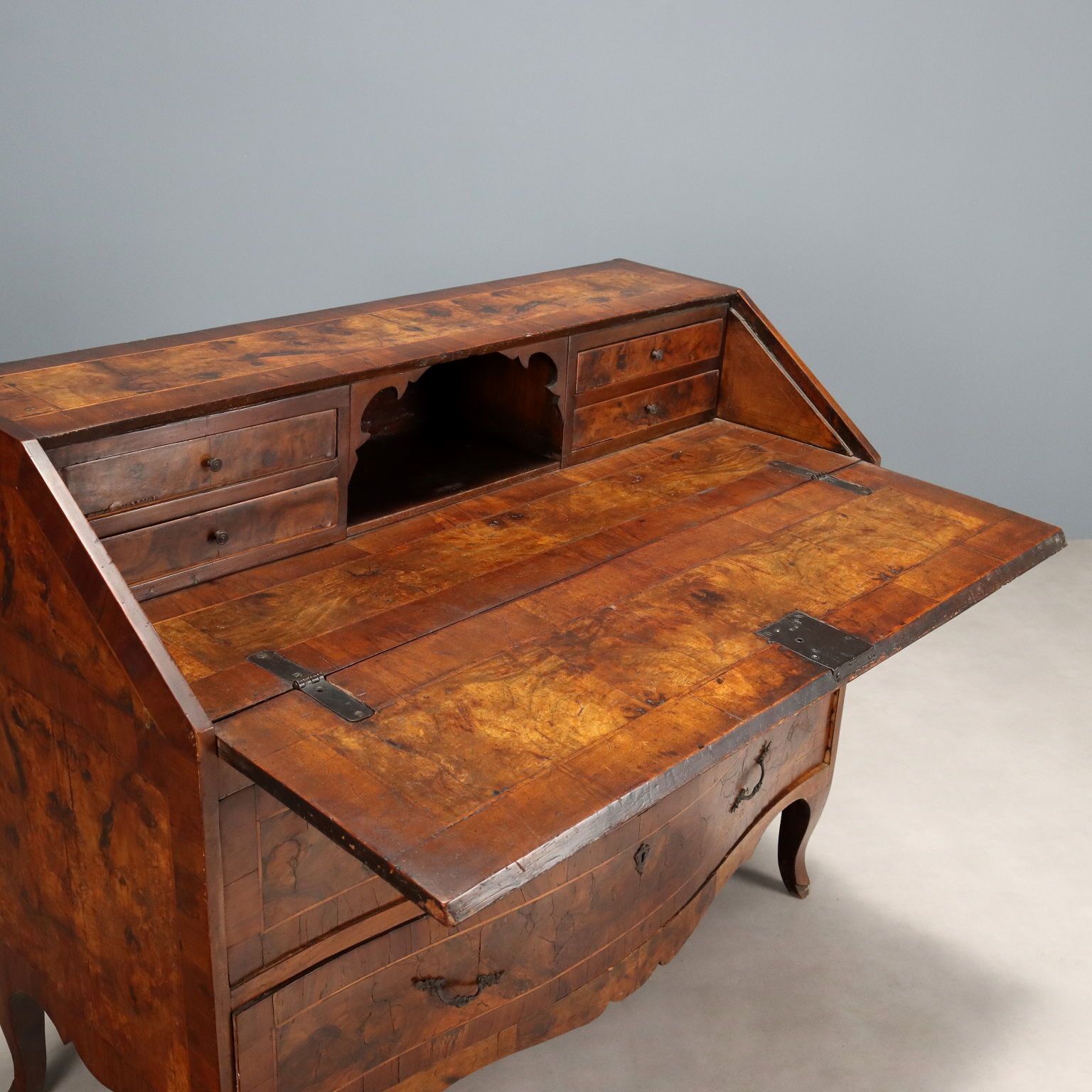 Baroque Flap Cabinet Walnut Poplar XVIII Century photo 2920.0