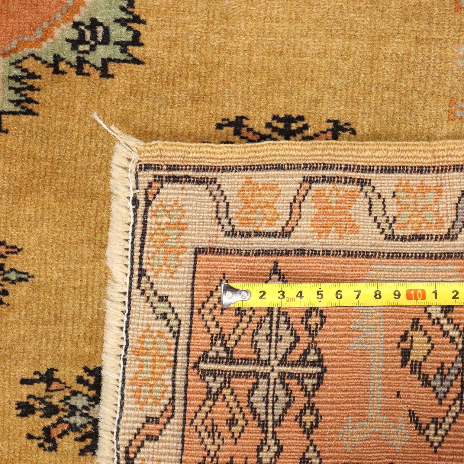 photo furniture Antique Melas Carpet Cotton Wool Handmade Turkey 63 X 53 In