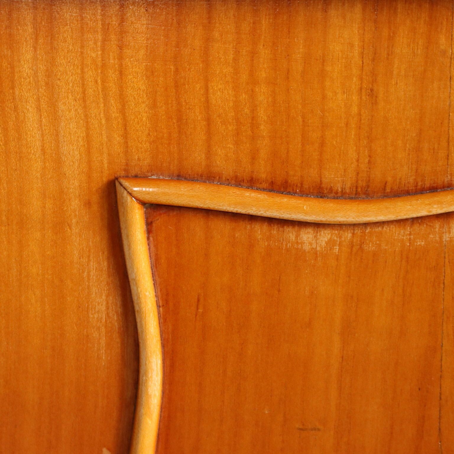 Vintage Chest Of Drawers Cherrywood Veneer 6 Drawers 1950s photo vintage