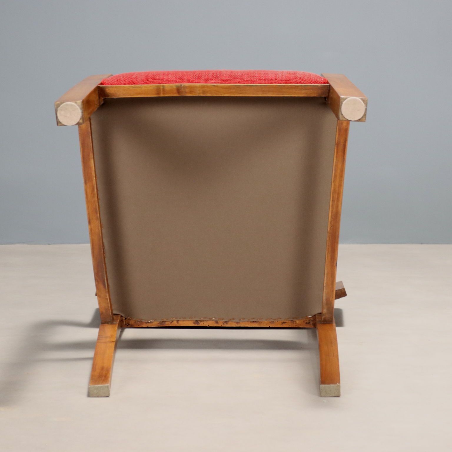 Vintage Chair Design Wood Fabric Italy 1940s 1950s photo buy