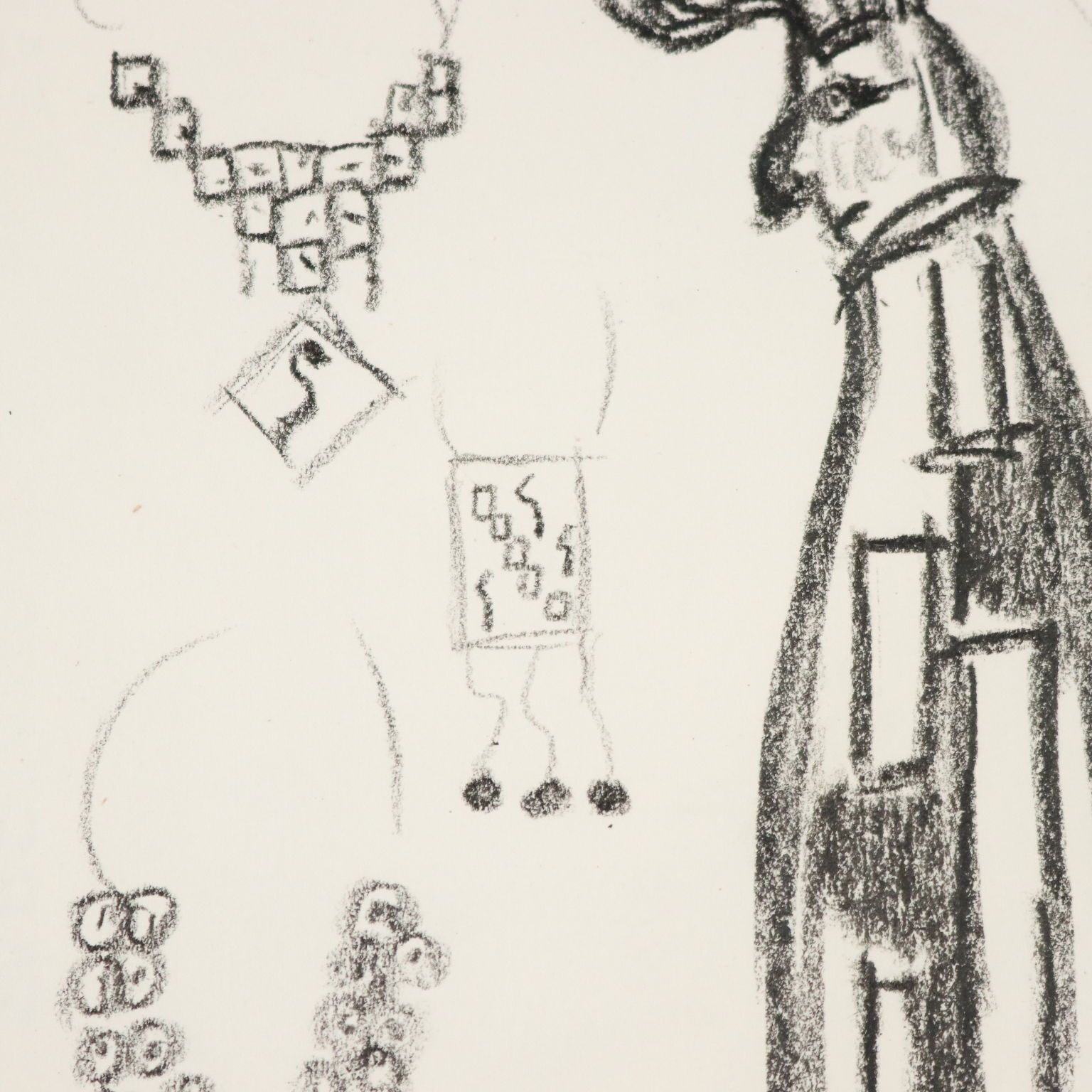 Contemporary Drawing Signed Remo Brindisi Aida Italy 1974 photo 300.0