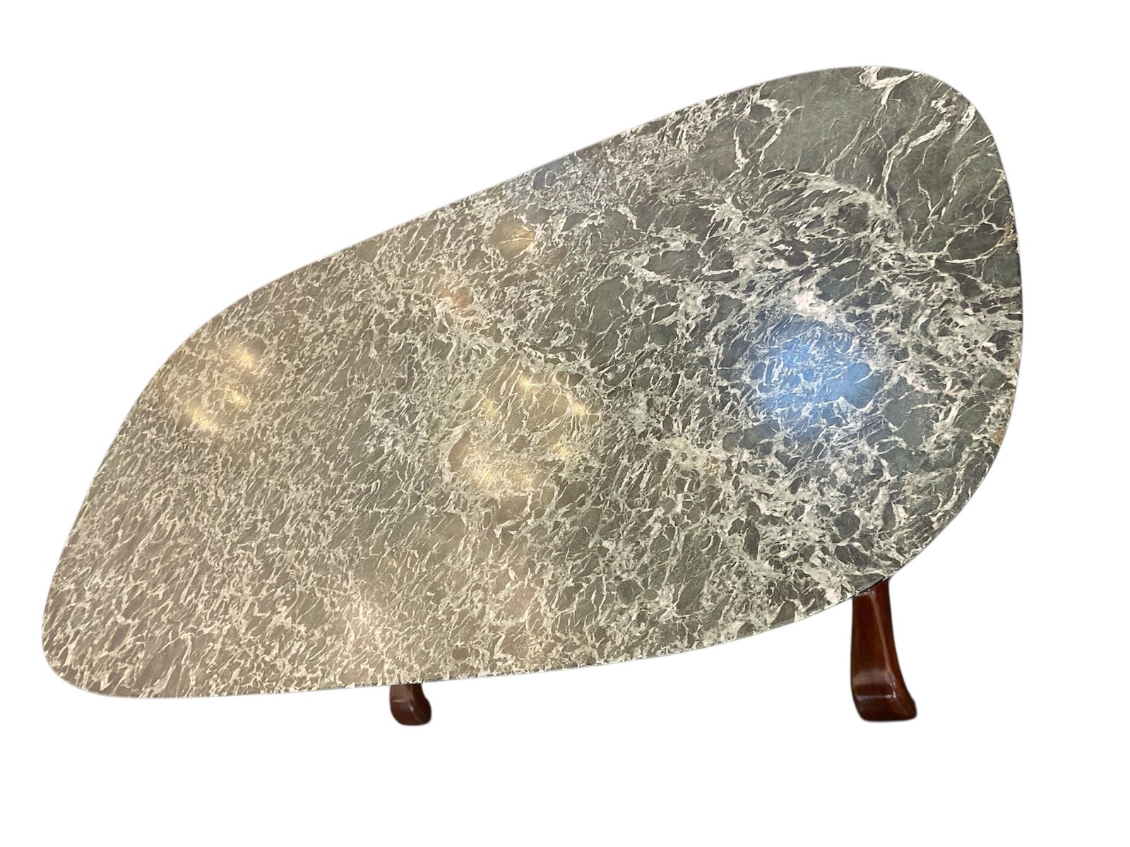 Italian 1935 40 Green Alpi Marble Top Dining Table By Vittorio Dassi photo Furniture