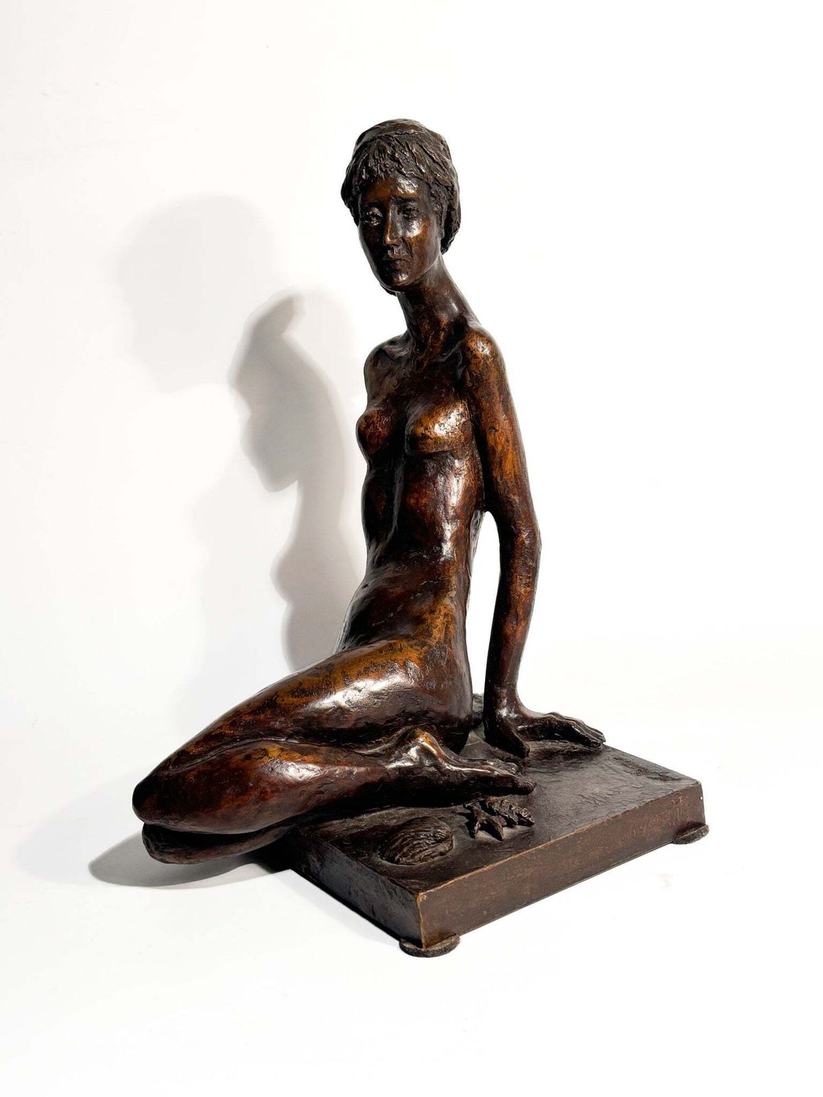 Bronze Sculpture Of A Lady By An Italian Artist From The 1920s photo Home Decor